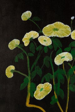 Liu Shuang-Stillleben, Original-Ölgemälde „Gelbblume“