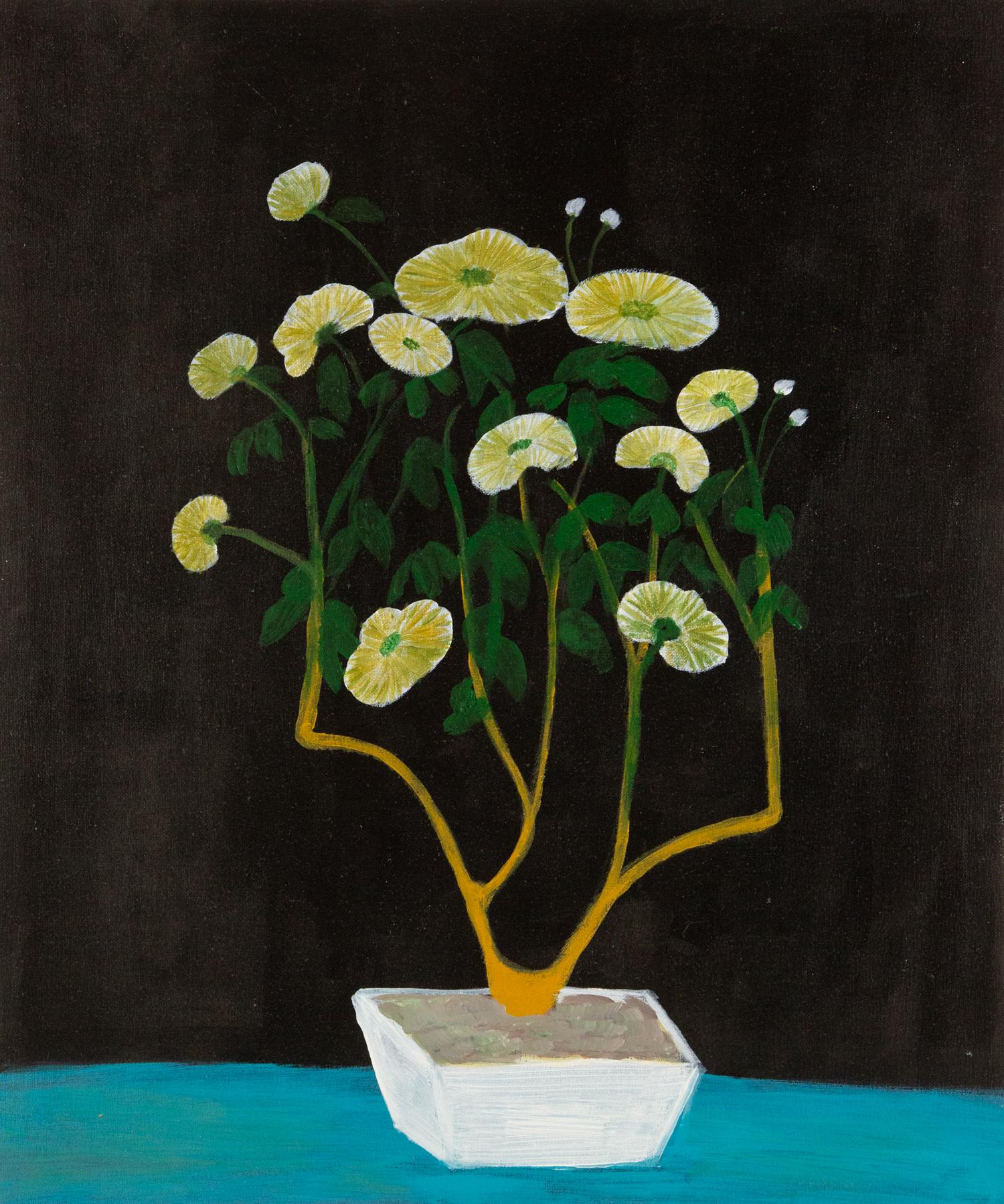 Liu Shuang Still Life Original Oil Painting "Yellow Flower"