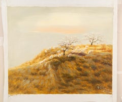 Liu Xiao Impressionist Original Oil On Canvas "Taihang Mountains in Autumn"