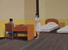 Youyi Hotel, Small Realist Painting by Liu Xiaohui