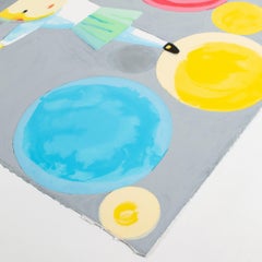 Kleines Mädchen mit Ballonen