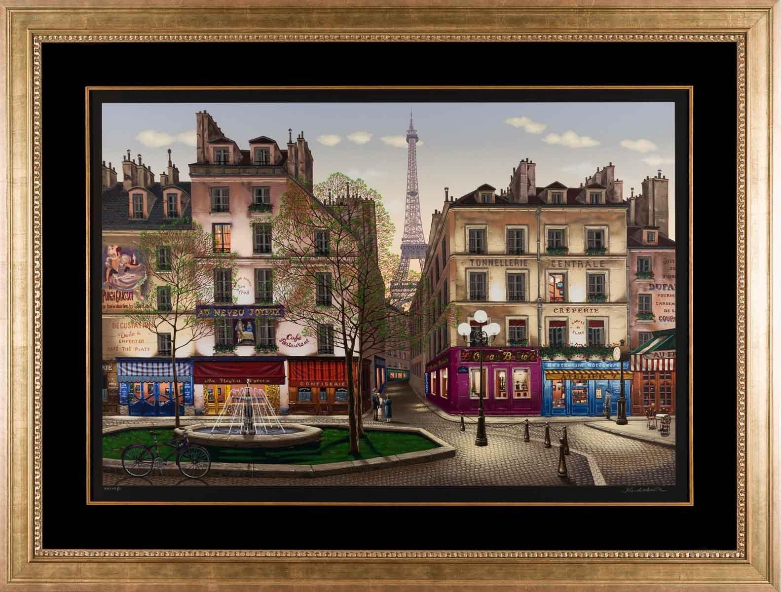 Rive Gauche - Mixed Media Art by Liudmila Kondakova