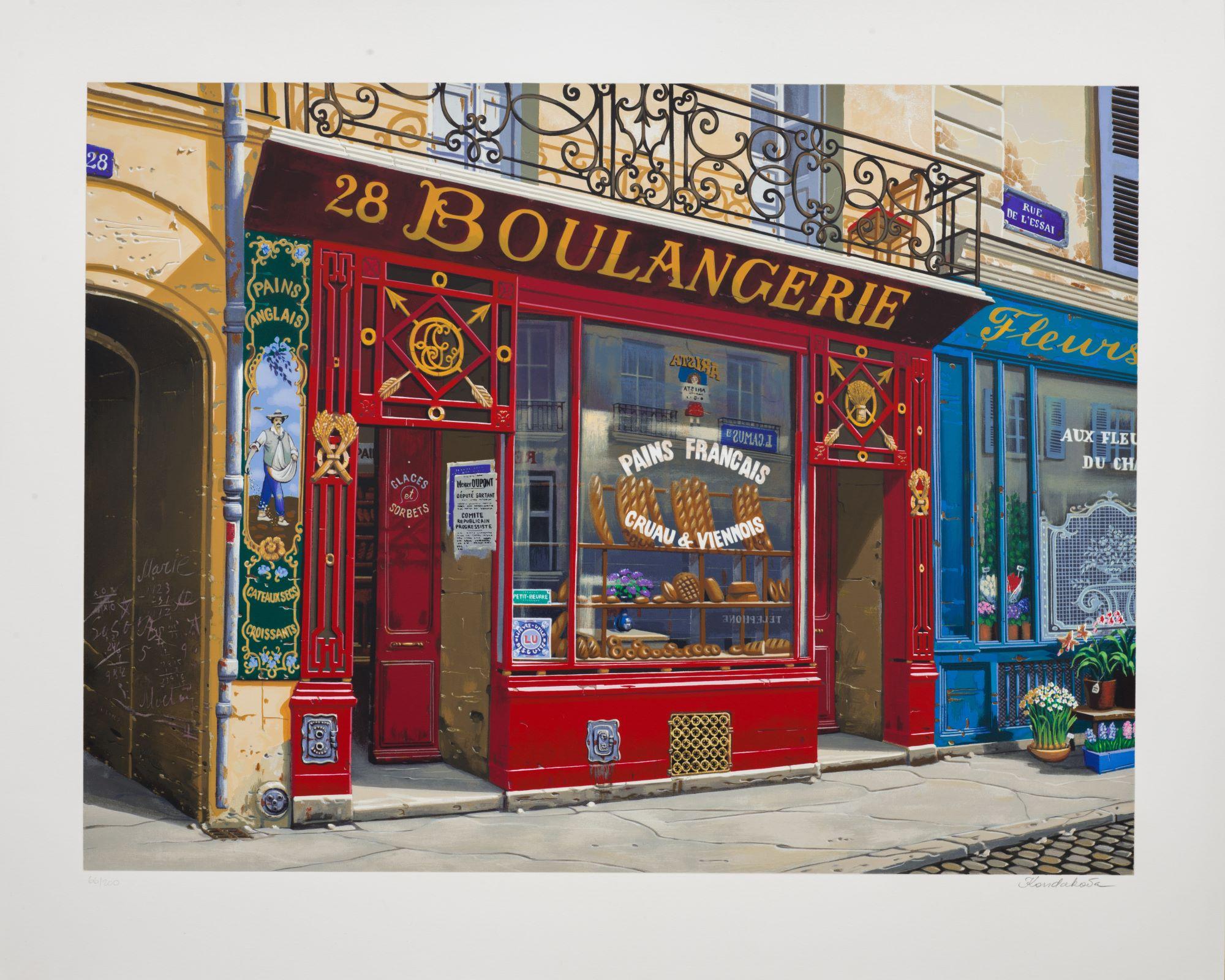 Liudmila Kondakova Figurative Print - 28 Boulangerie