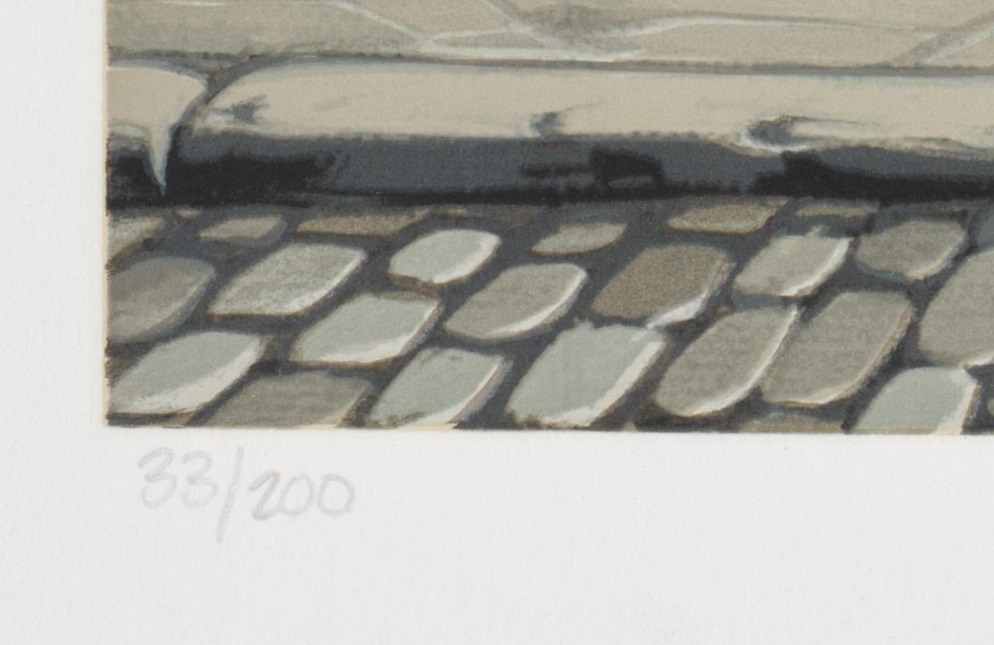 Confiserie ist eine Serigrafie auf Papier mit einer Bildgröße von 15 x 12