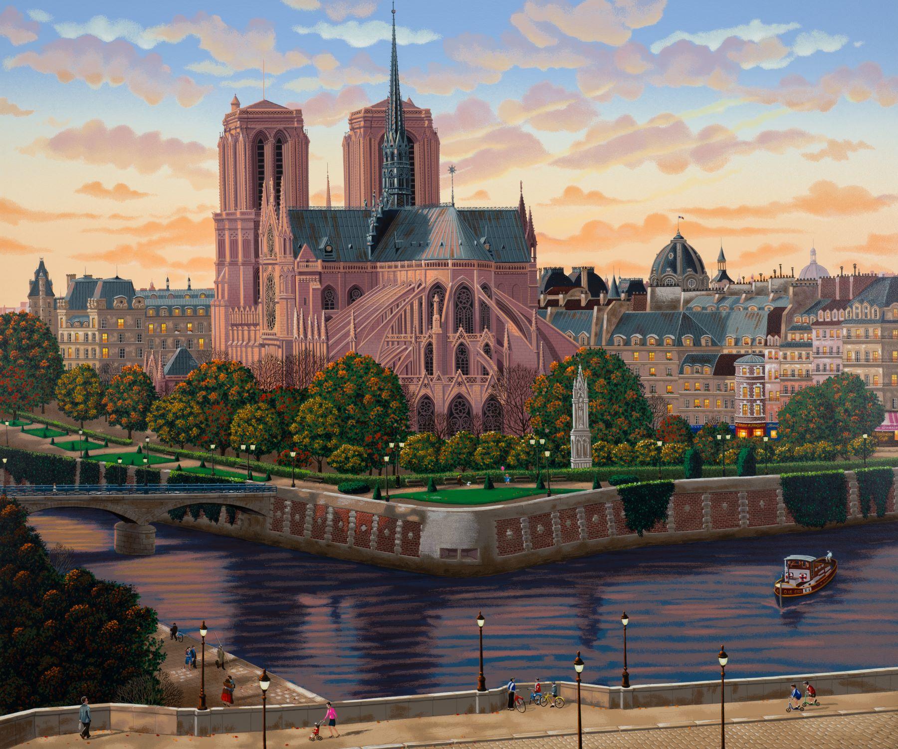 Île de la Cité - Print by Liudmila Kondakova