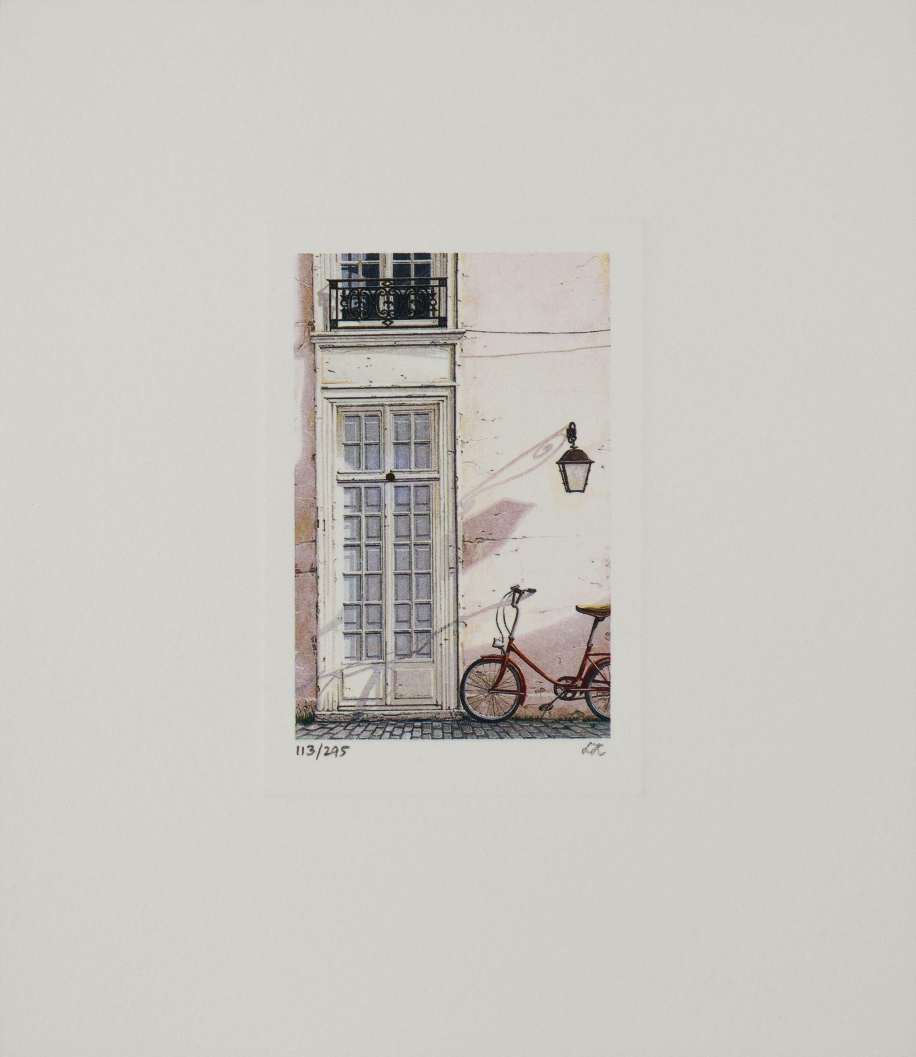 Liudmila Kondakova Figurative Print - Le Bicyclette