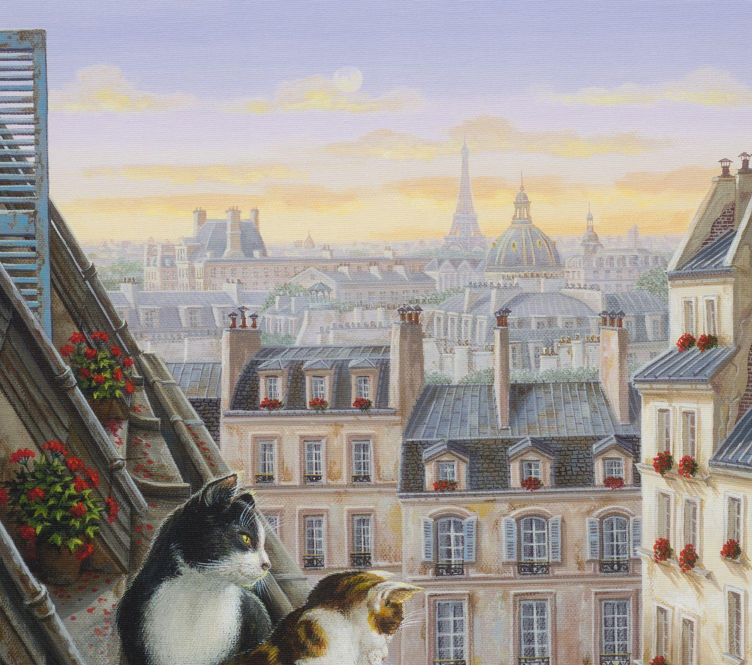 Patio parisino, 2018 - Print Contemporáneo de Liudmila Kondakova