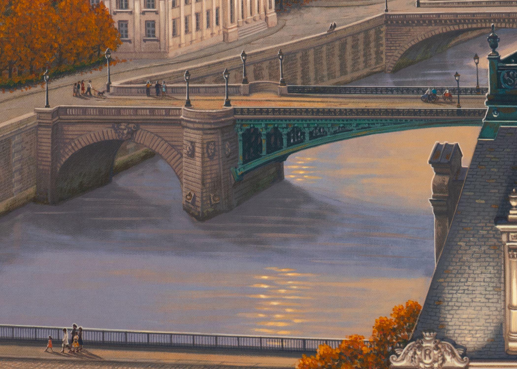 Dieci Ponti, 2011 - Figurative Painting Marrone di Liudmila Kondakova