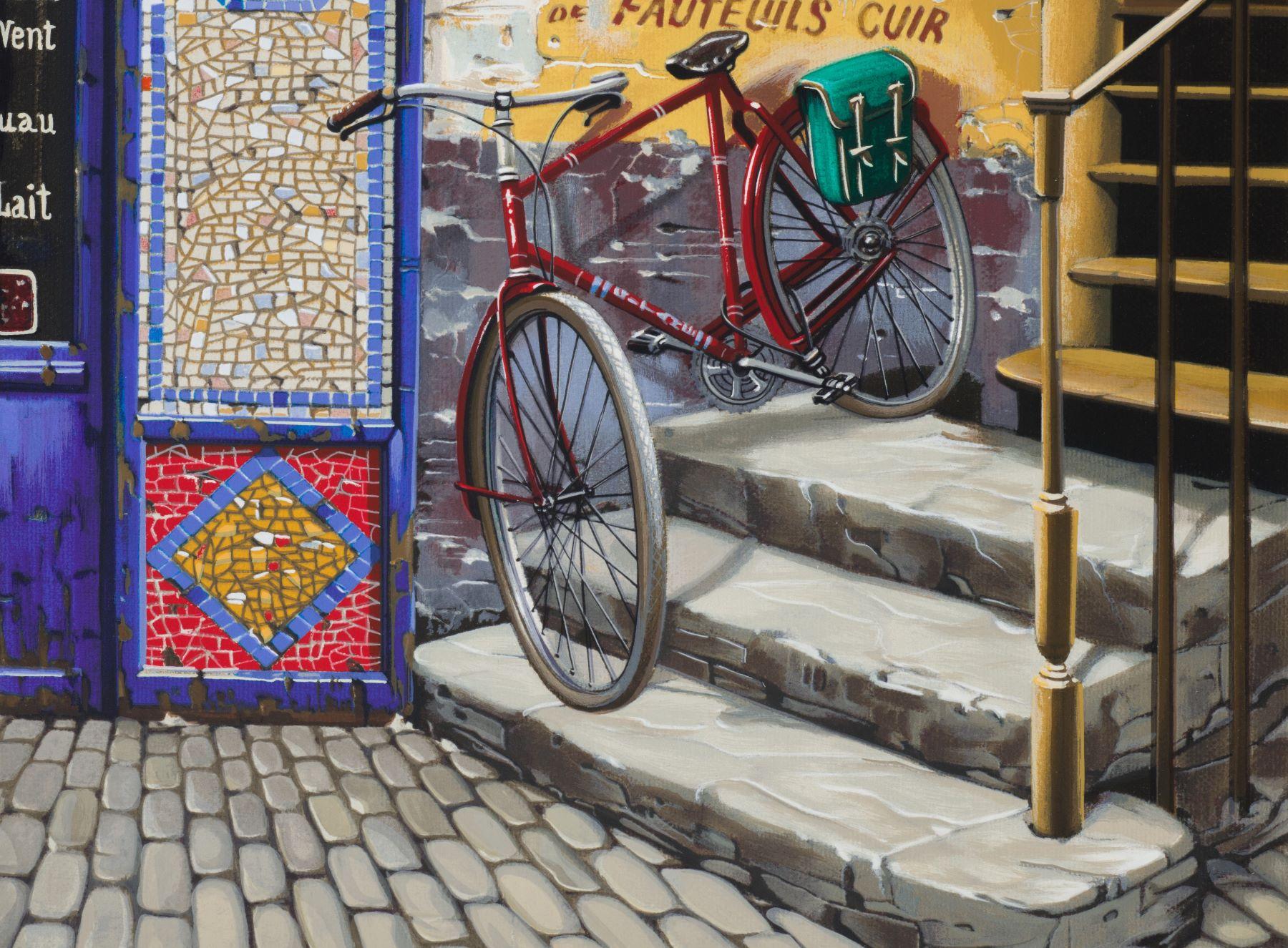 La escalera (Recuerdos de París) - Print Contemporáneo de Liudmila Kondakova
