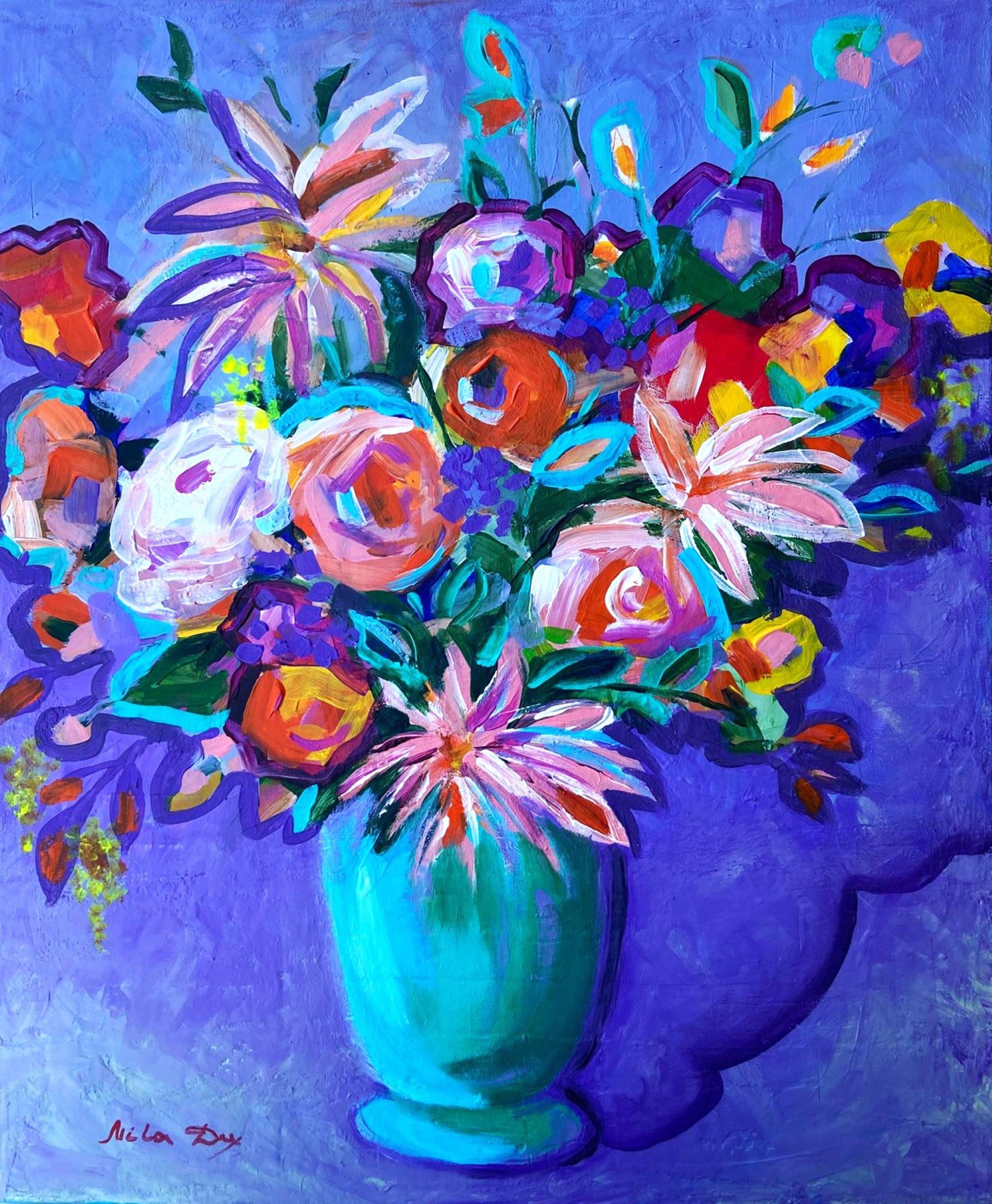 Liudmila Shabazova  Still-Life Painting - "August " Original painting by  Liudmila Shabazova