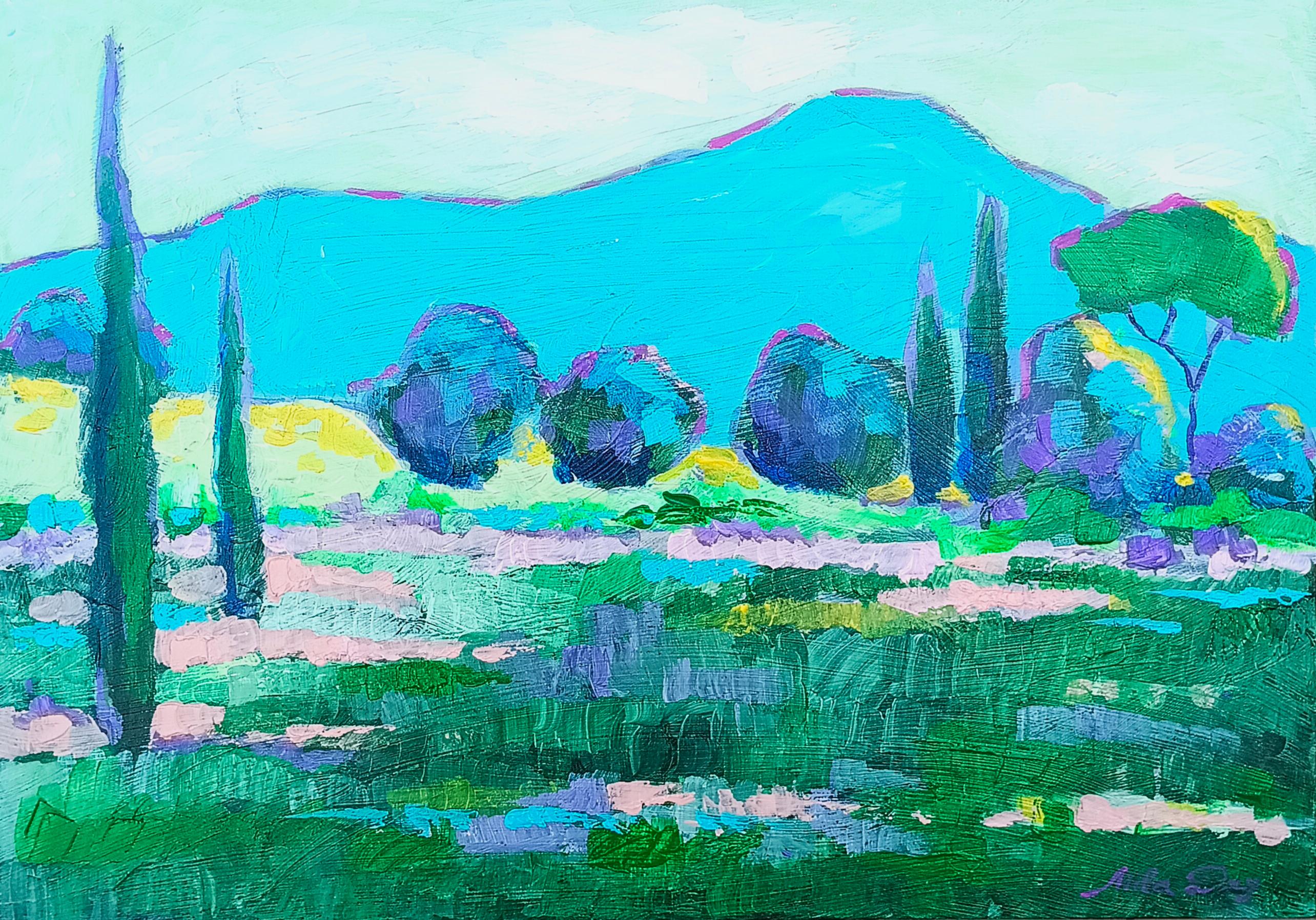 "Blue mountain."Green collection.