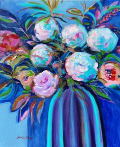 "Ramo con hortensias".