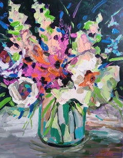 Bouquet de roses blanches