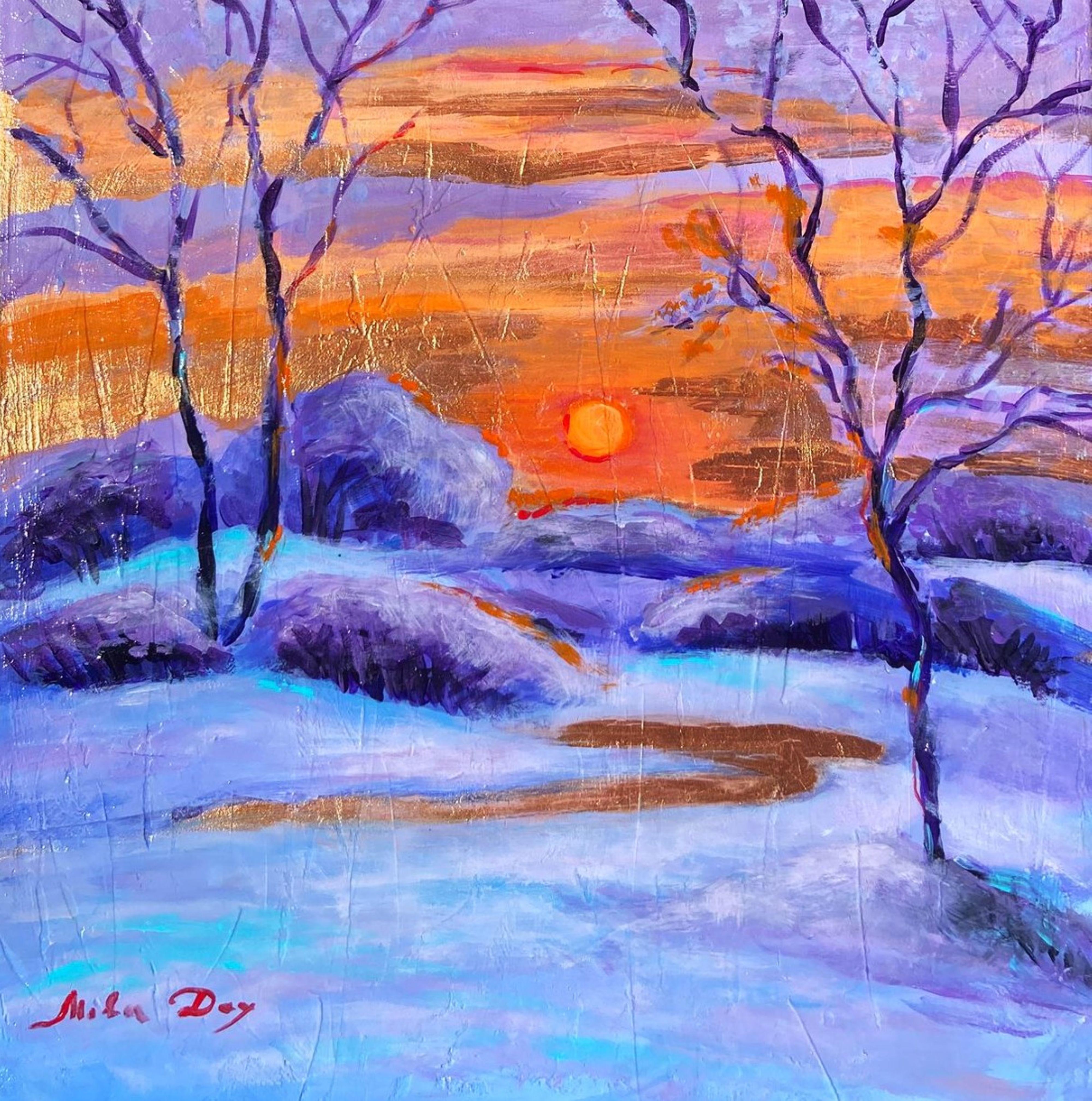 Liudmila Shabazova  Landscape Painting - February