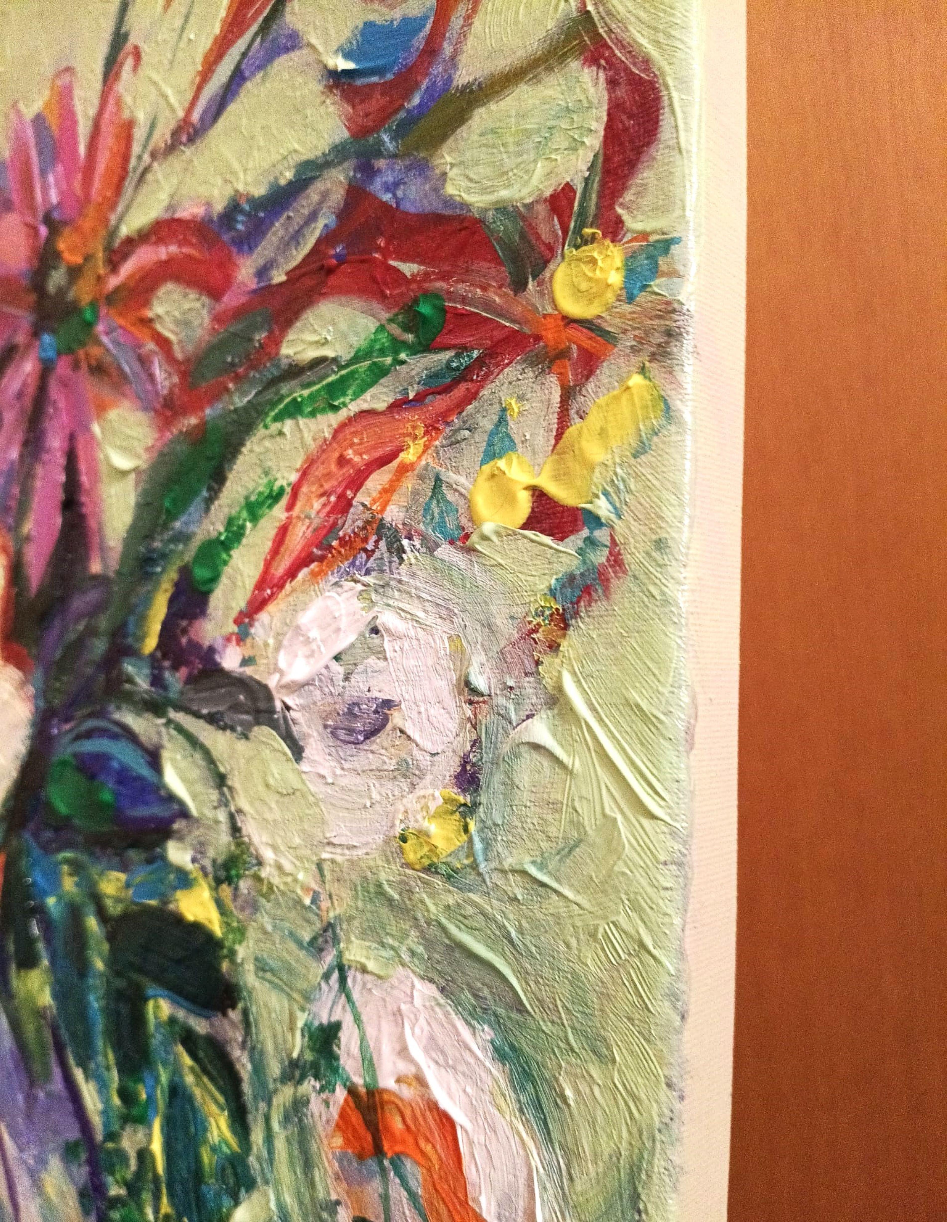 Bouquet festivo 004 - Painting di Liudmila Shabazova 