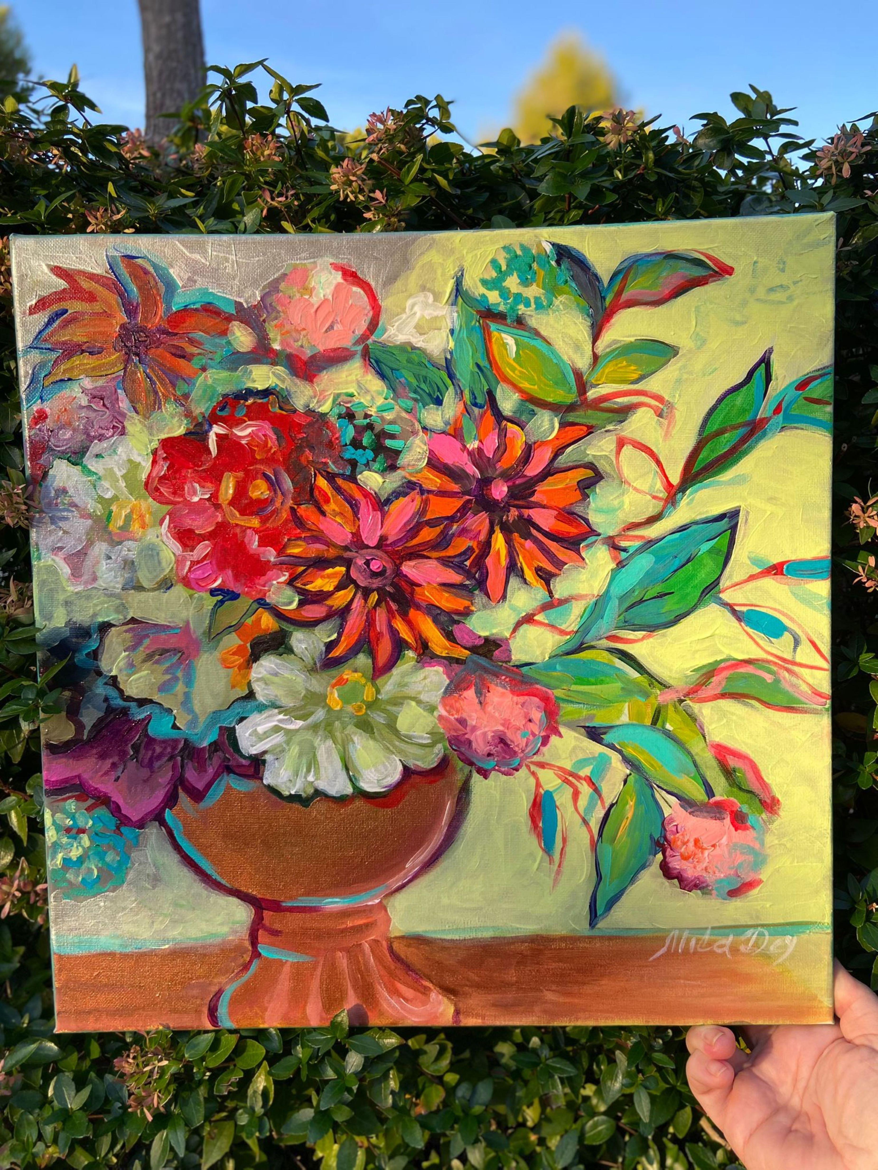 Harmonie in einer Vase. – Painting von Liudmila Shabazova 