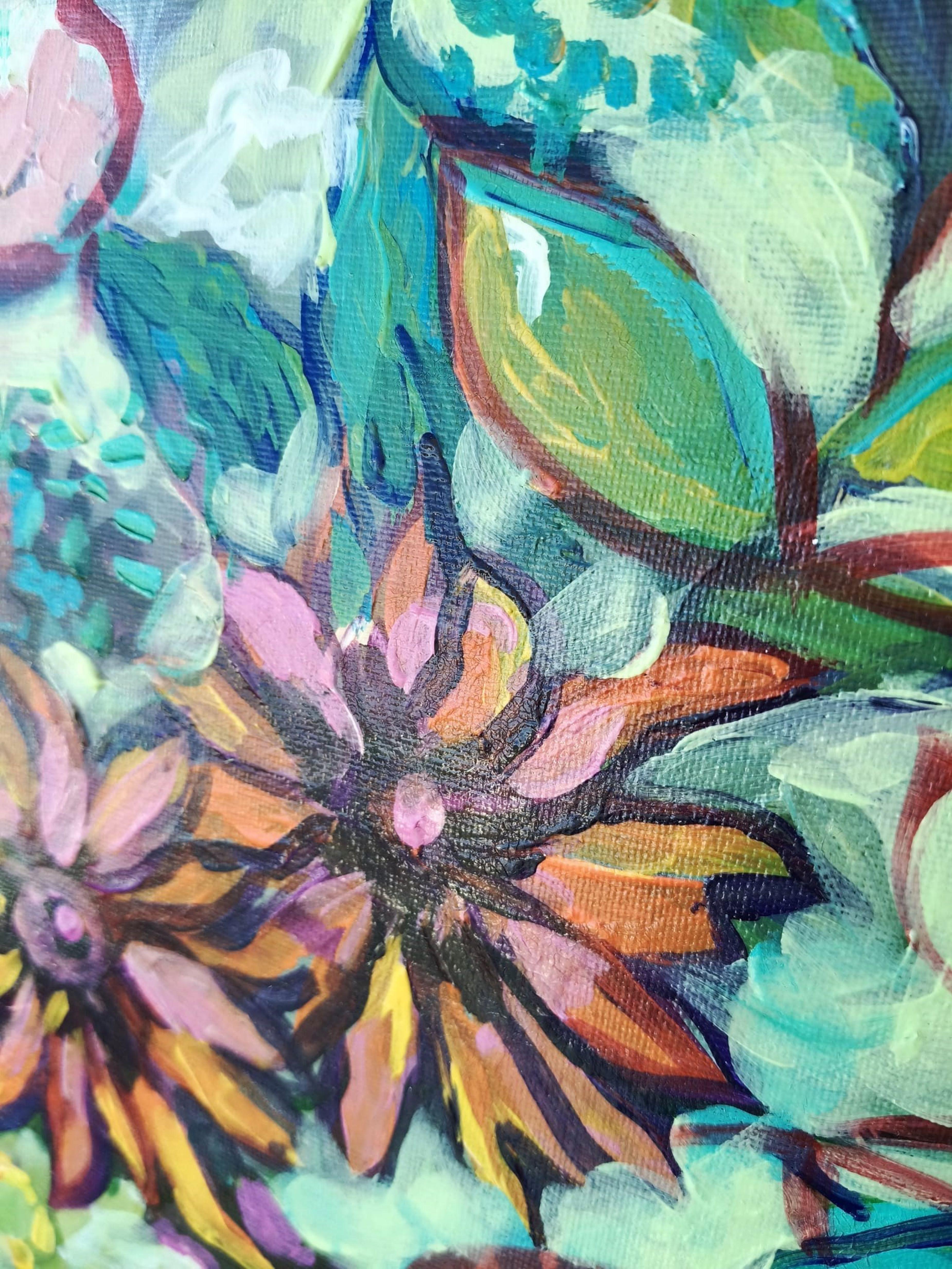 Harmonie in einer Vase. (Impressionismus), Painting, von Liudmila Shabazova 