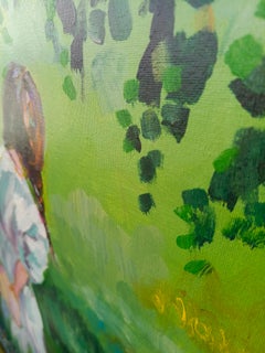 In grandma's garden.