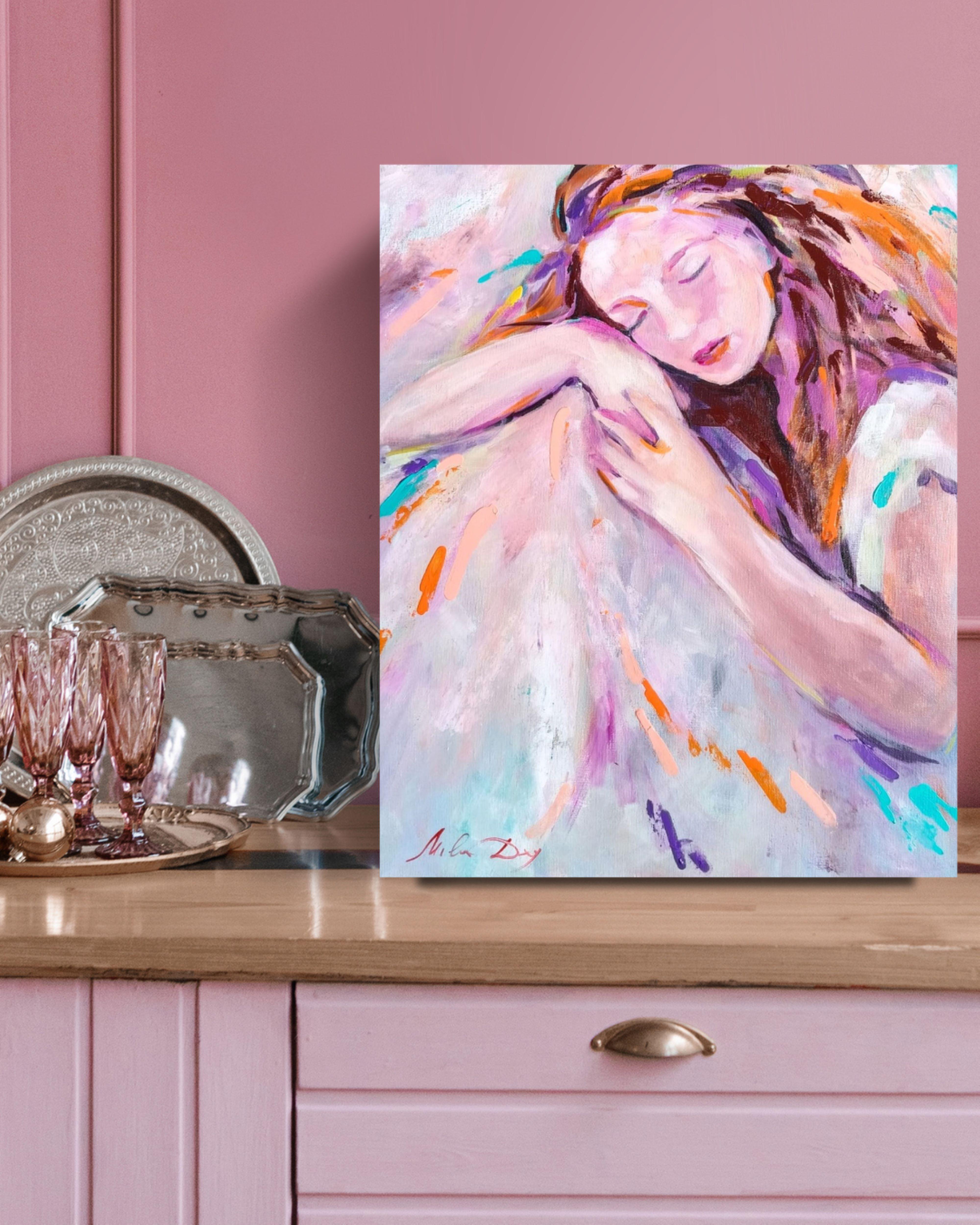 In rosa Licht. (Impressionismus), Painting, von Liudmila Shabazova 