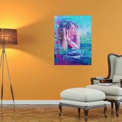 "Morning in a cafe.» original painting