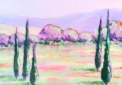 "Pink Evening." Green collection.