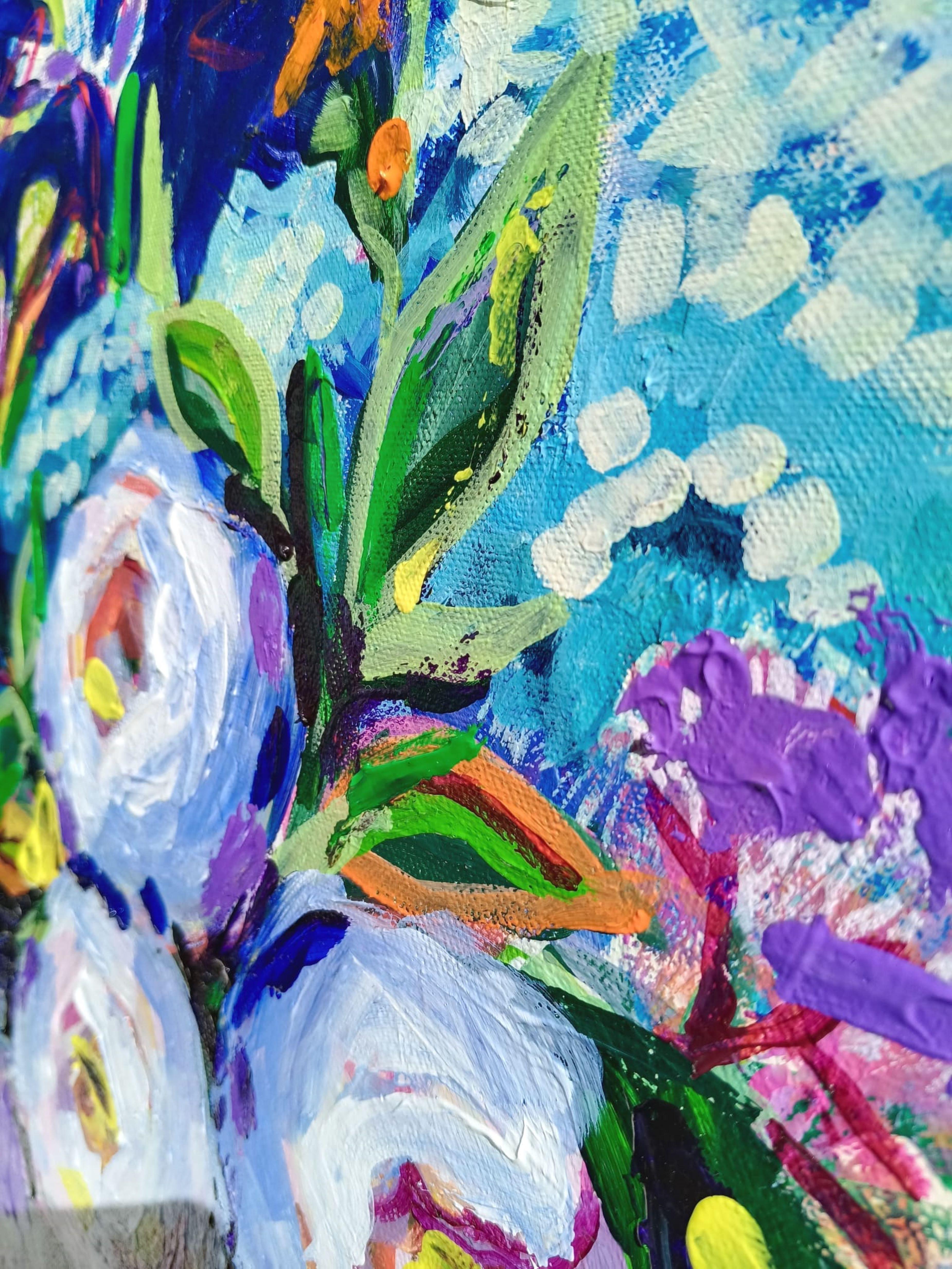 Rises √4 - Impressionist Painting by Liudmila Shabazova 