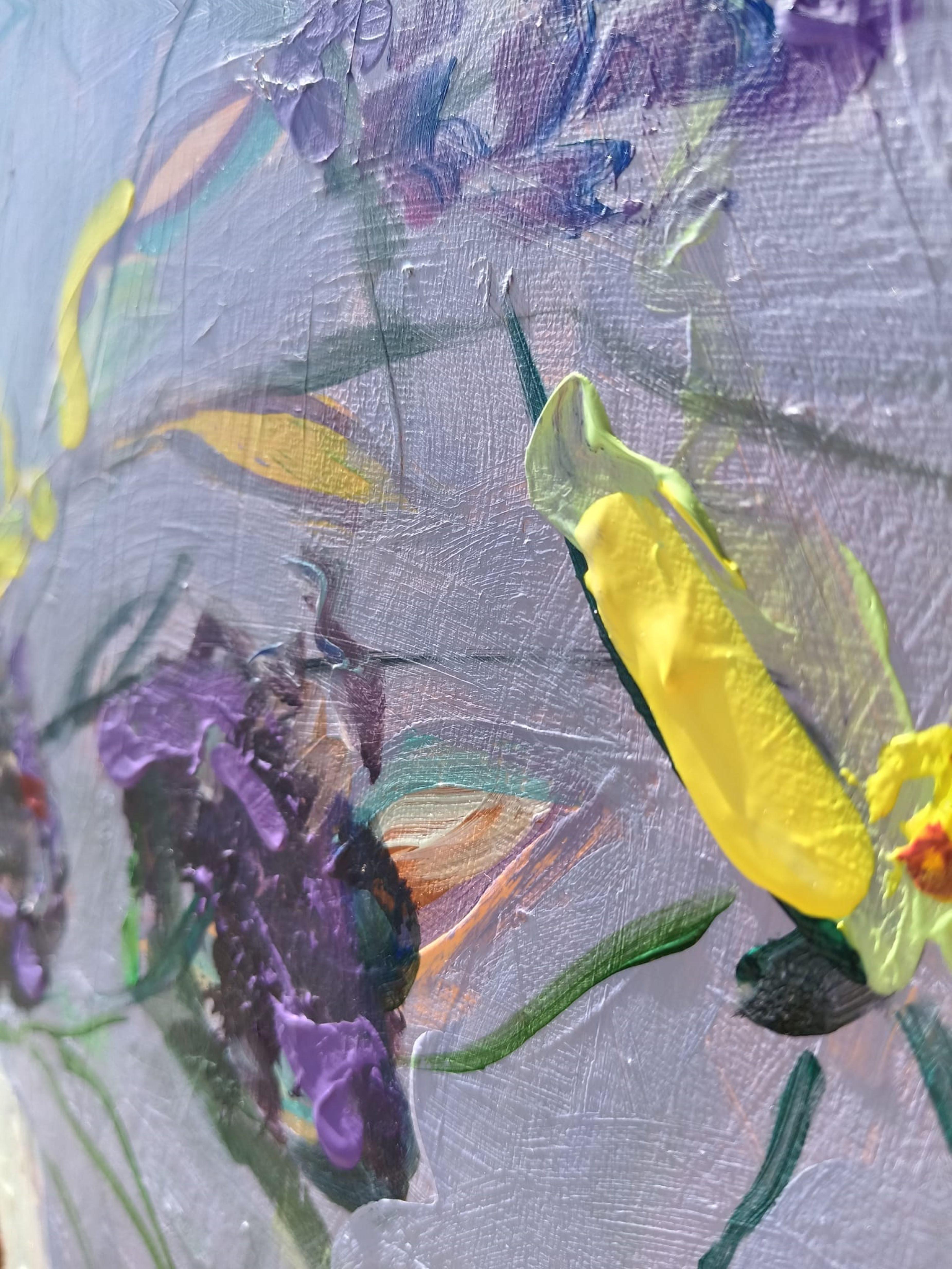Rose  √ 5 - Painting Impressionismo di Liudmila Shabazova 