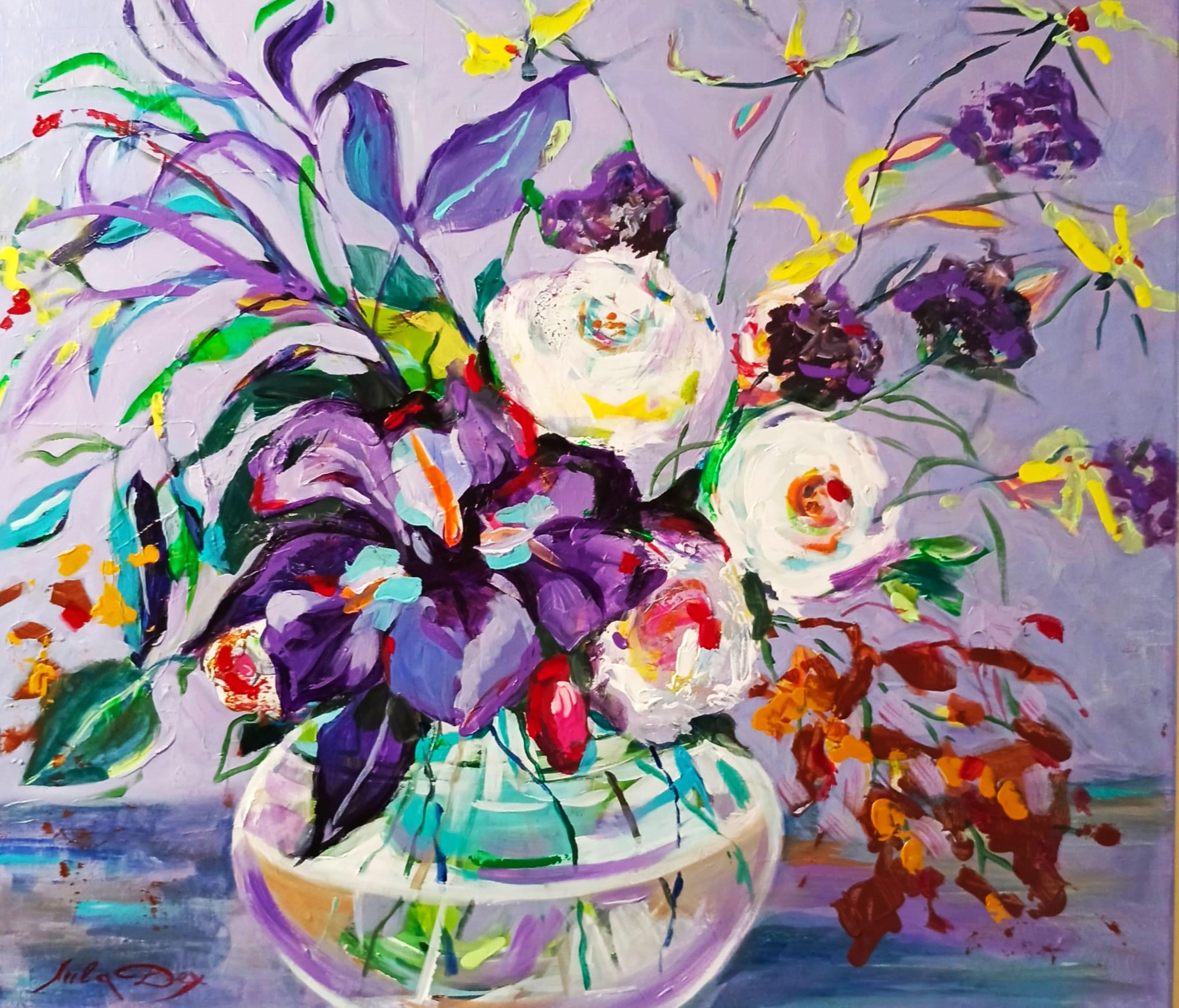 Still-Life Painting di Liudmila Shabazova  - Rose  √ 5