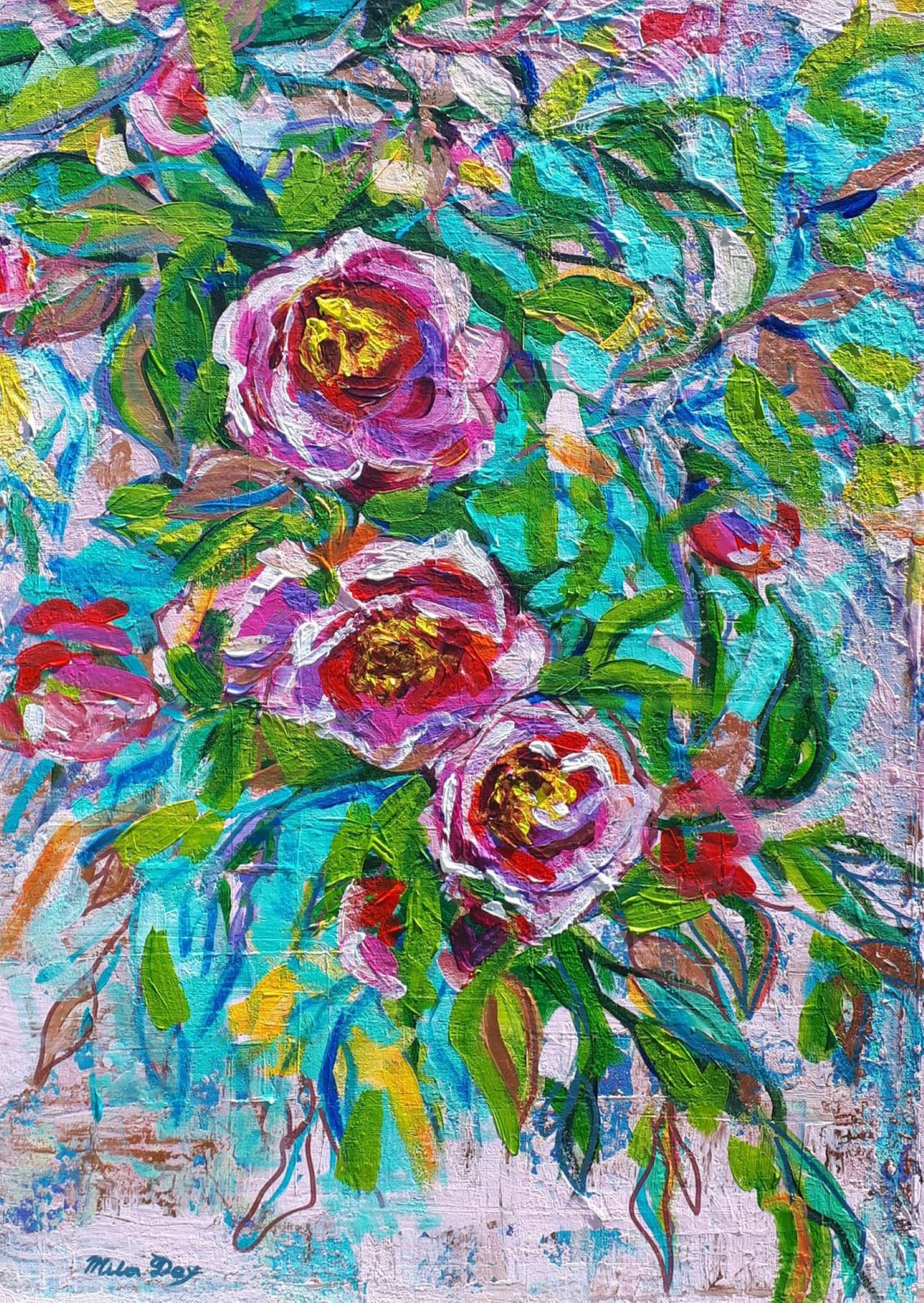Rose in giardino. in vendita 3