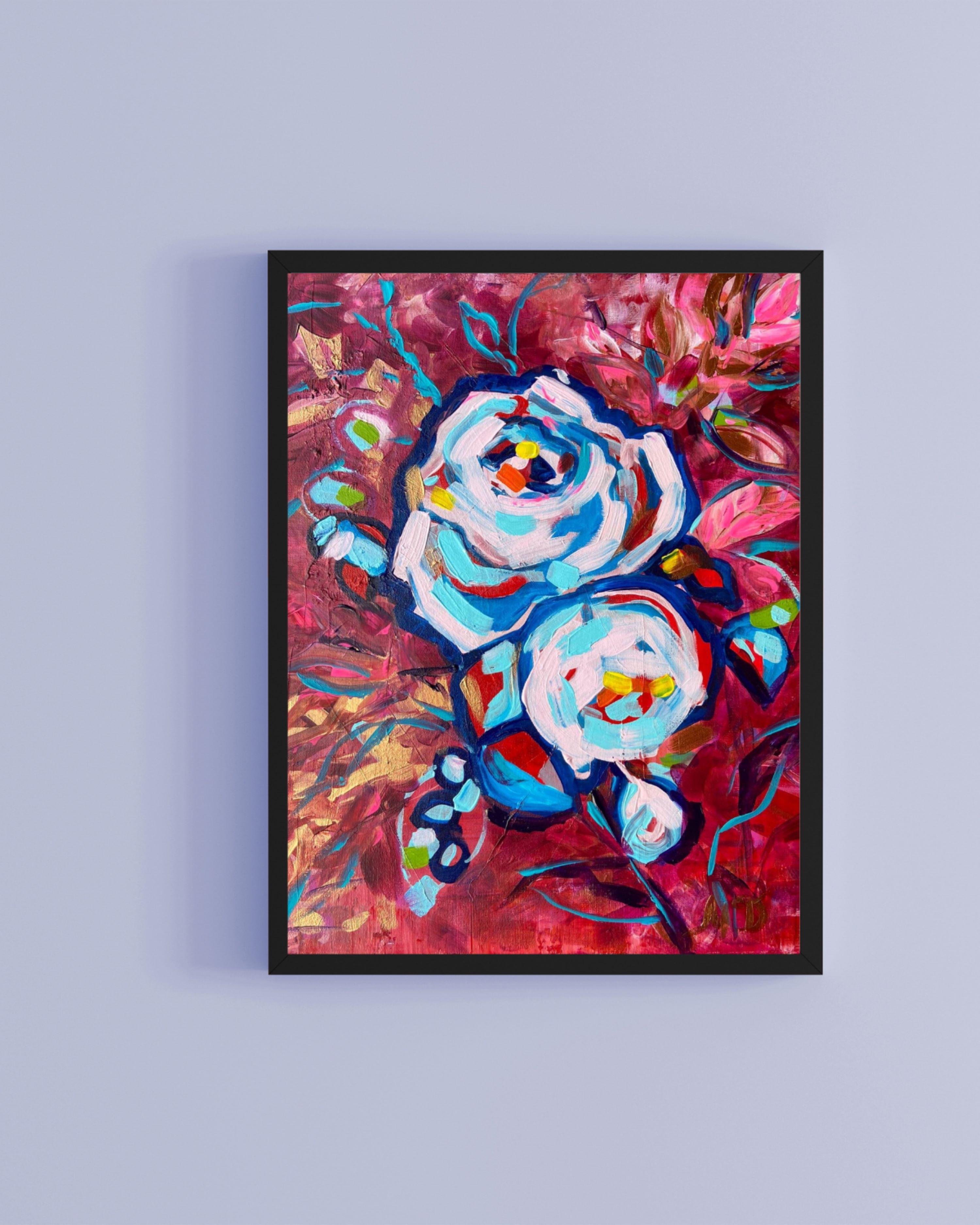 Handmade painted, original art. The title of the painting is 