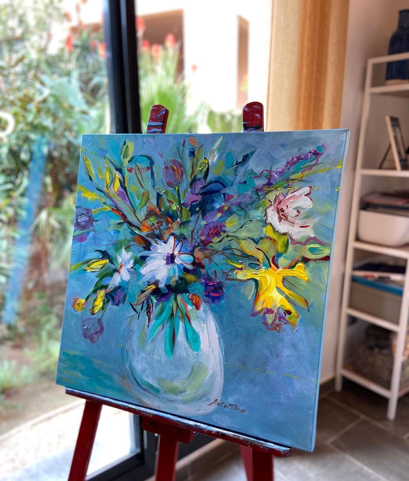 Estado de ánimo primaveral. Pintura original floral - Painting de Liudmila Shabazova 