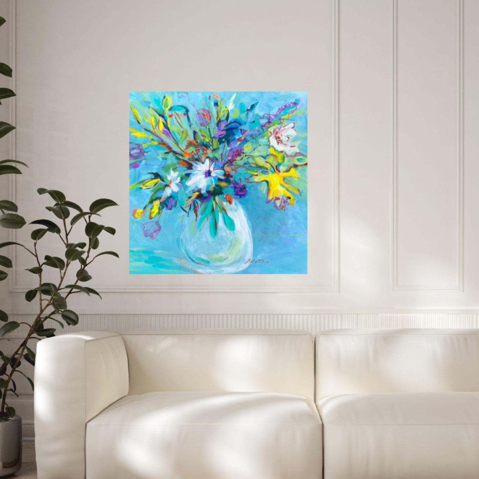 Estado de ánimo primaveral. Pintura original floral - Painting Impresionista de Liudmila Shabazova 