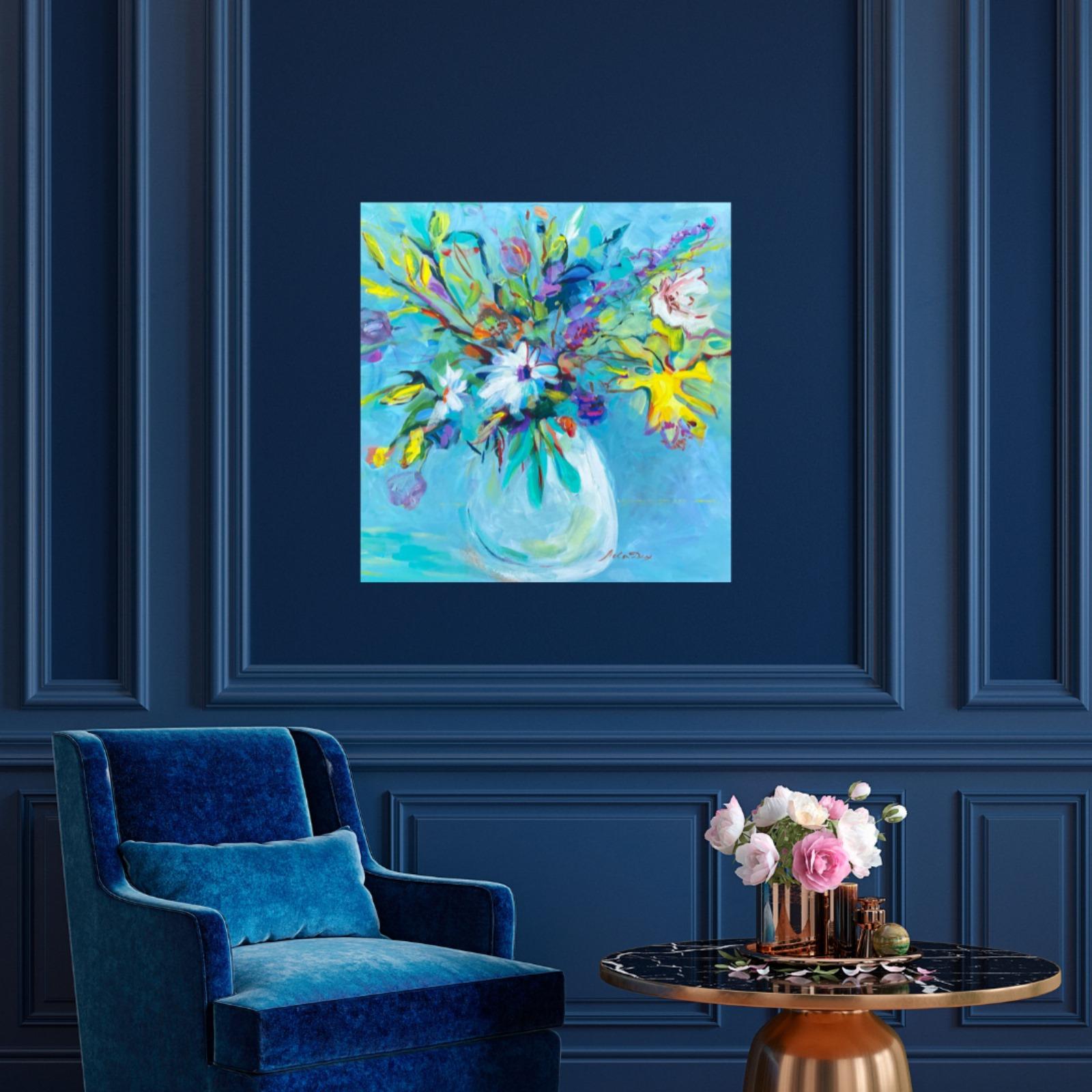 Estado de ánimo primaveral. Pintura original floral 1