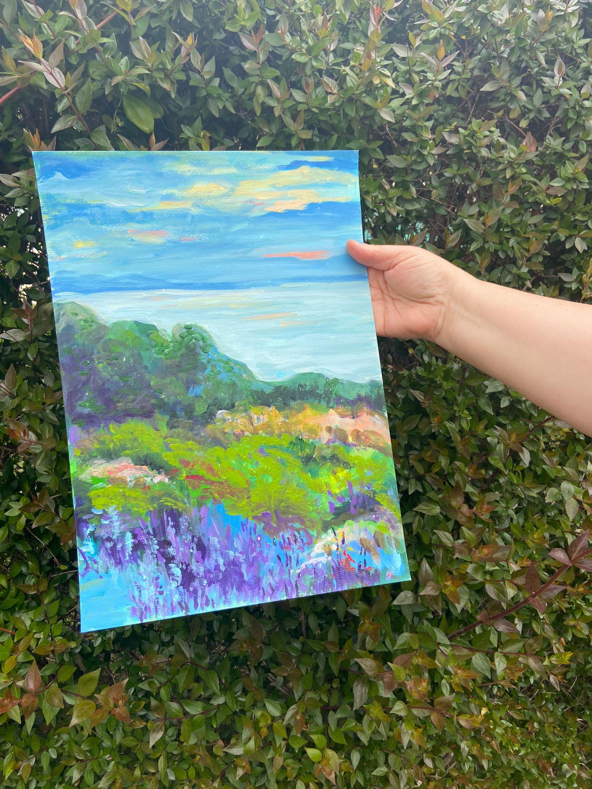 Tarde de verano. Pintura original de la artista española Liudmila Shabazova - Painting de Liudmila Shabazova 