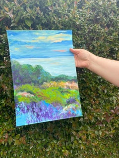 Sommerabend. Originalgemälde der spanischen Künstlerin Liudmila Shabazova