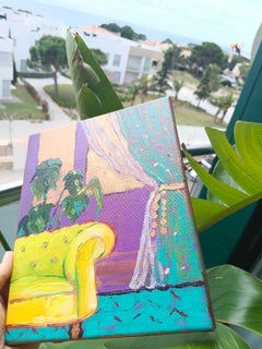 "Yellow sofá."