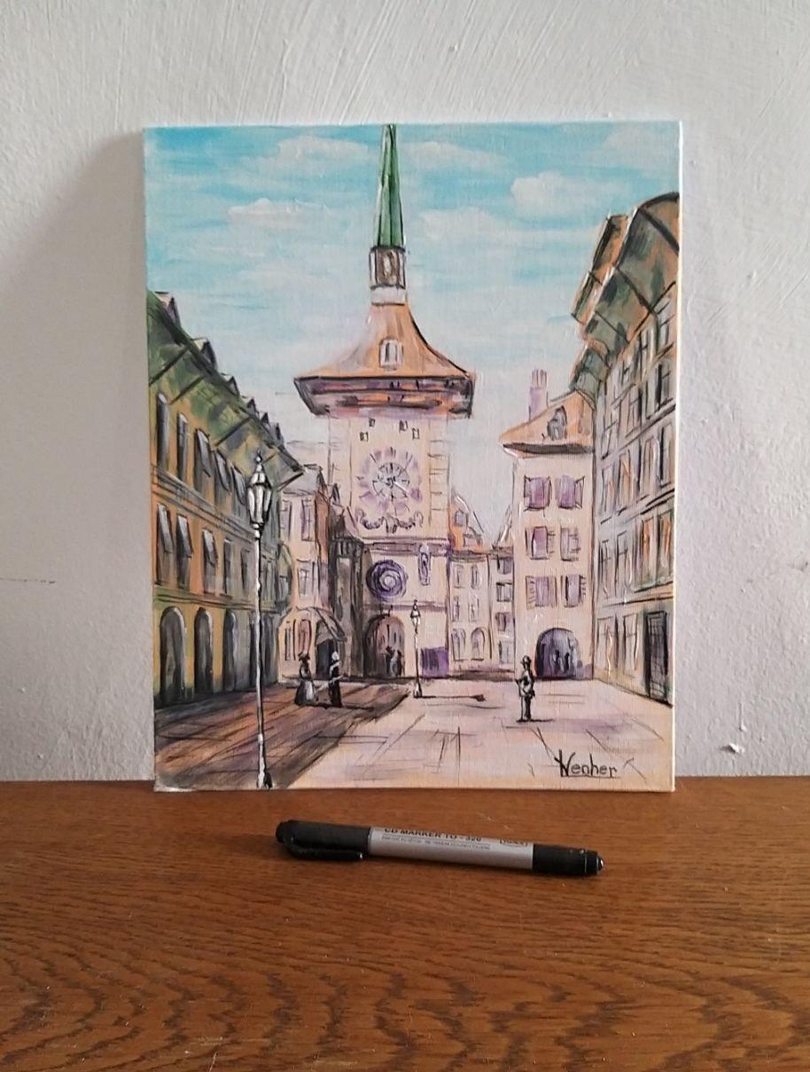 Le charme de Berne - Painting de Liudmyla Panchylova