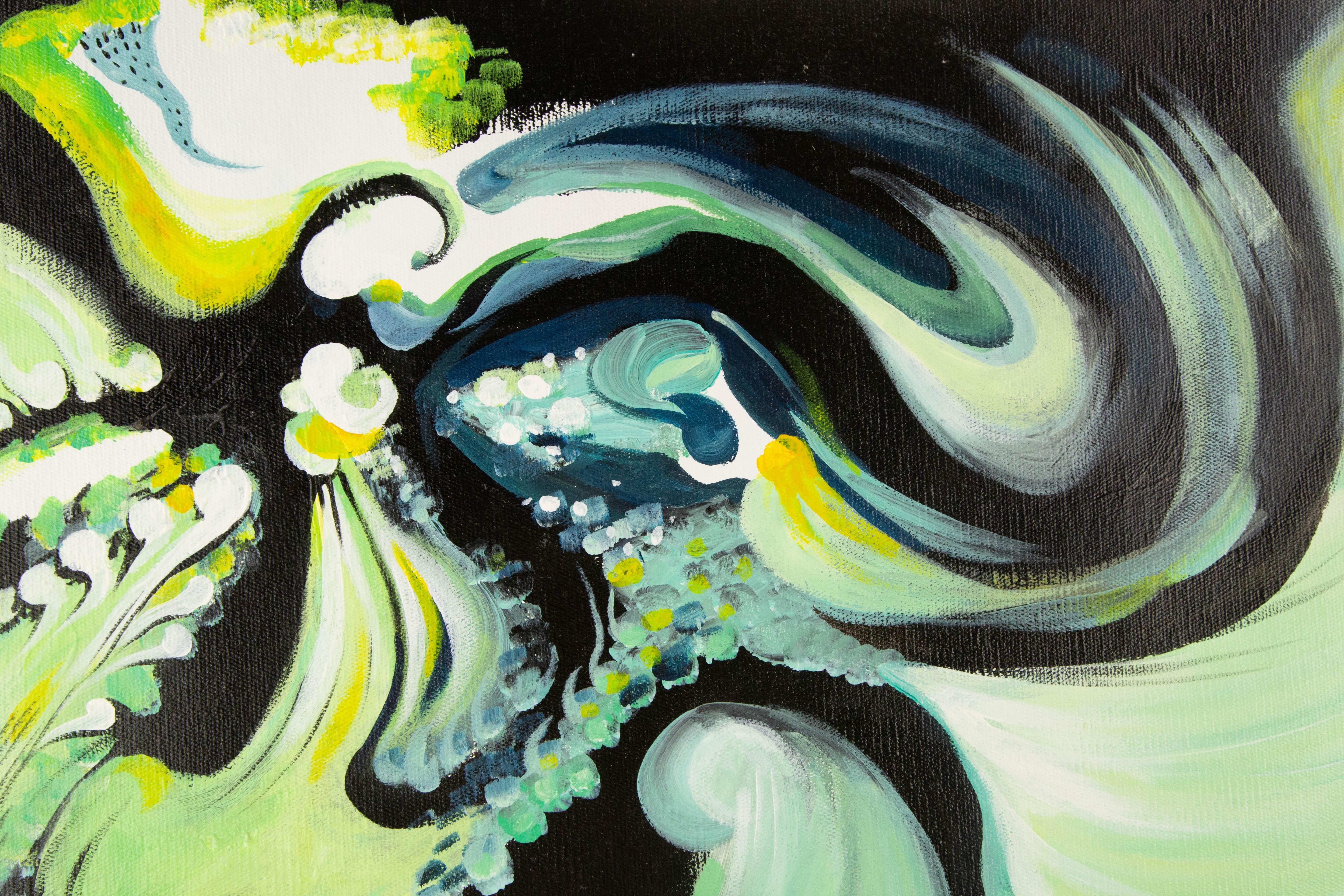 LiuHua Song Abstract Original Acrylic On Canvas 