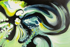 LiuHua Song Abstract Original Acrylic On Canvas "Rhythm"