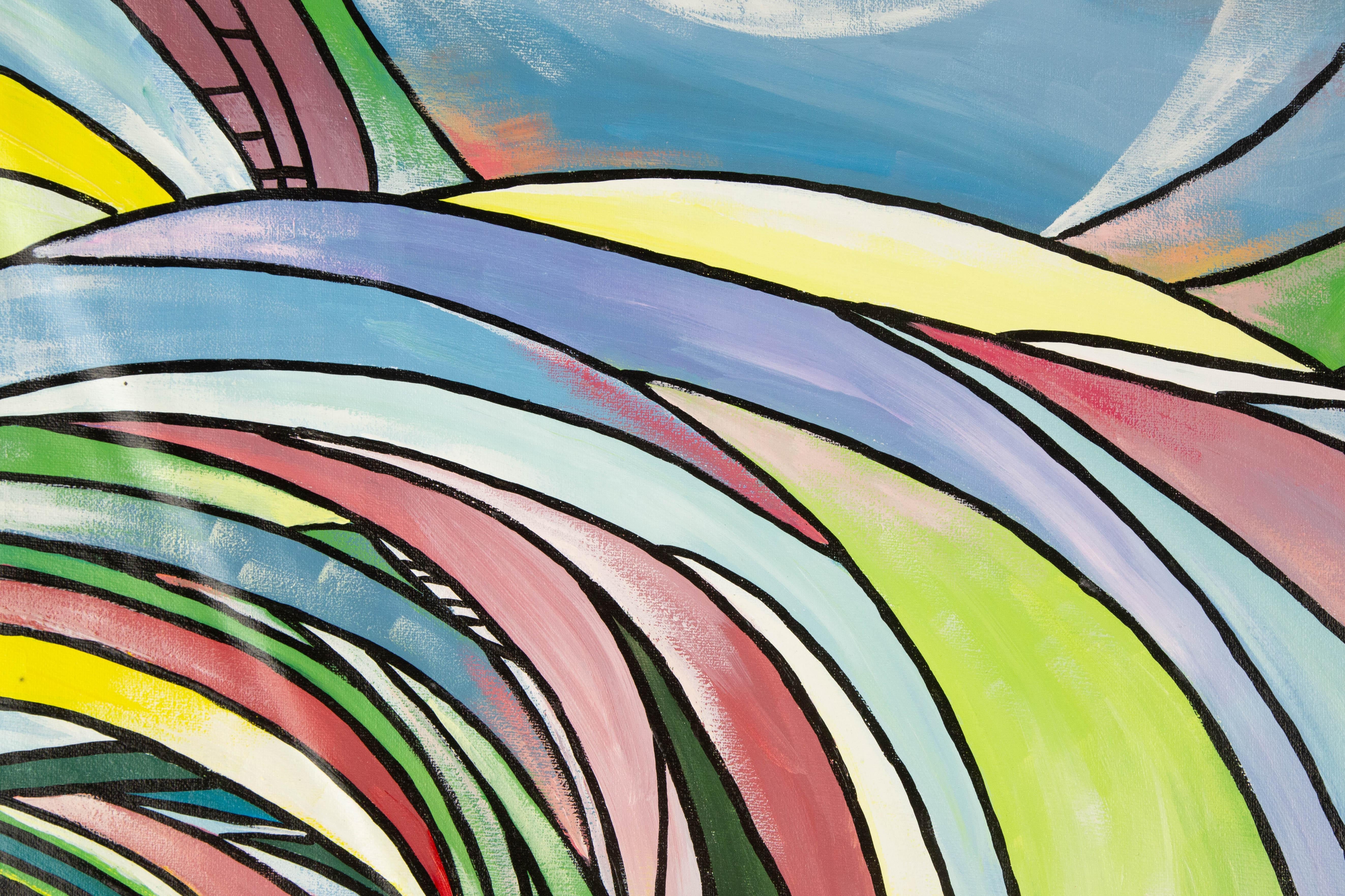Liuhua Song Zeitgenössische Original-Acryl auf Leinwand 