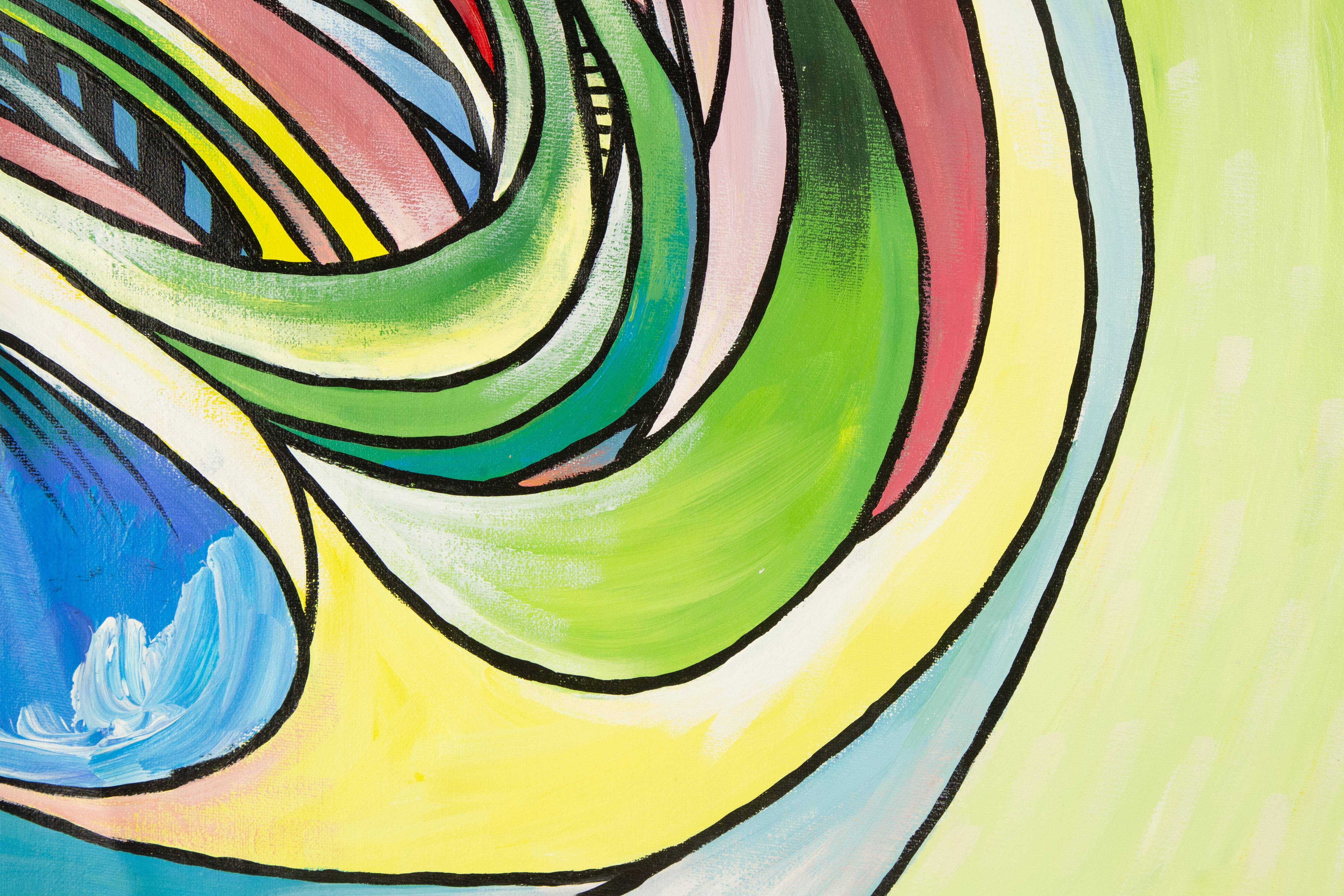 Liuhua Song Zeitgenössische Original-Acryl auf Leinwand 