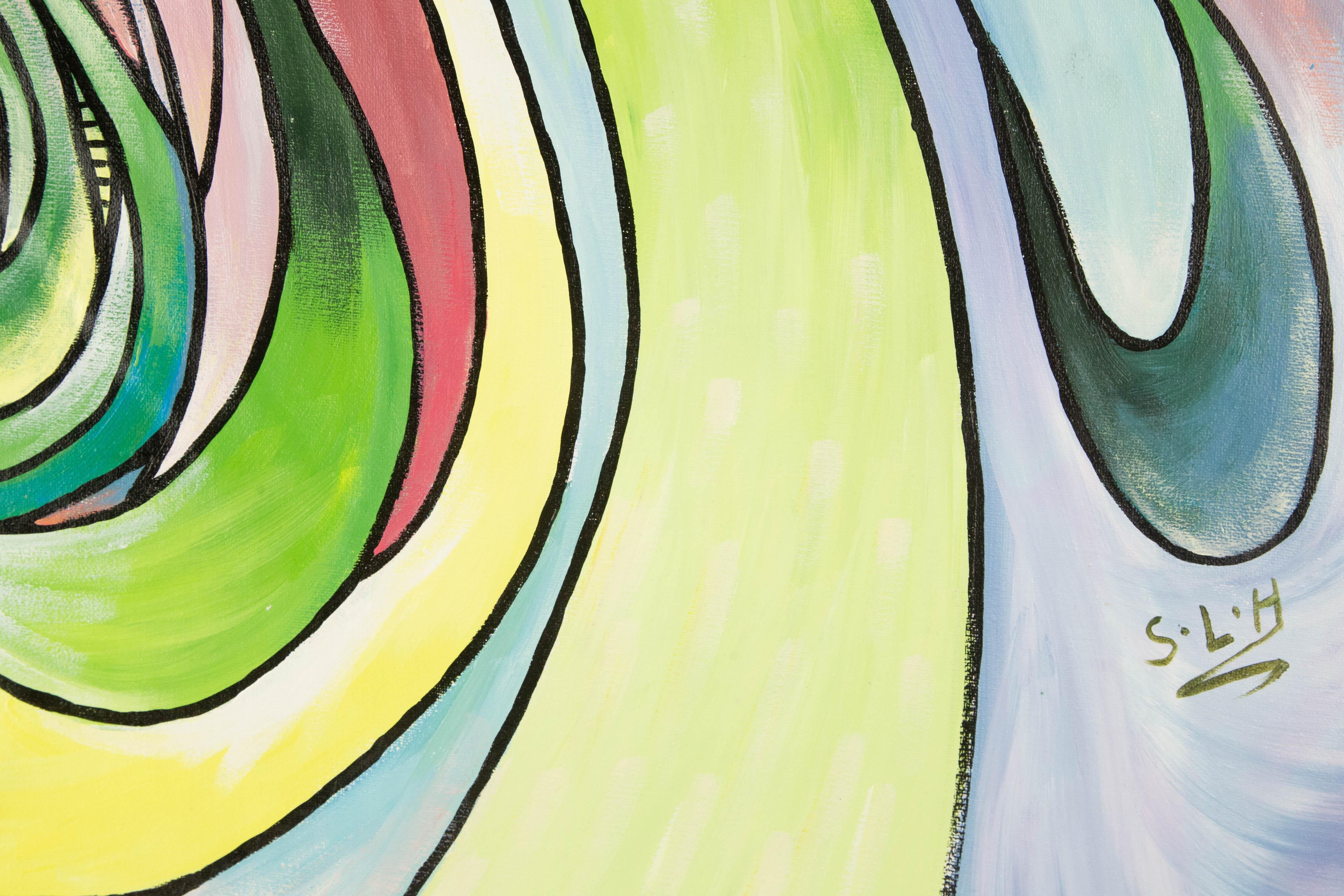 Liuhua Song Zeitgenössische Original-Acryl auf Leinwand 
