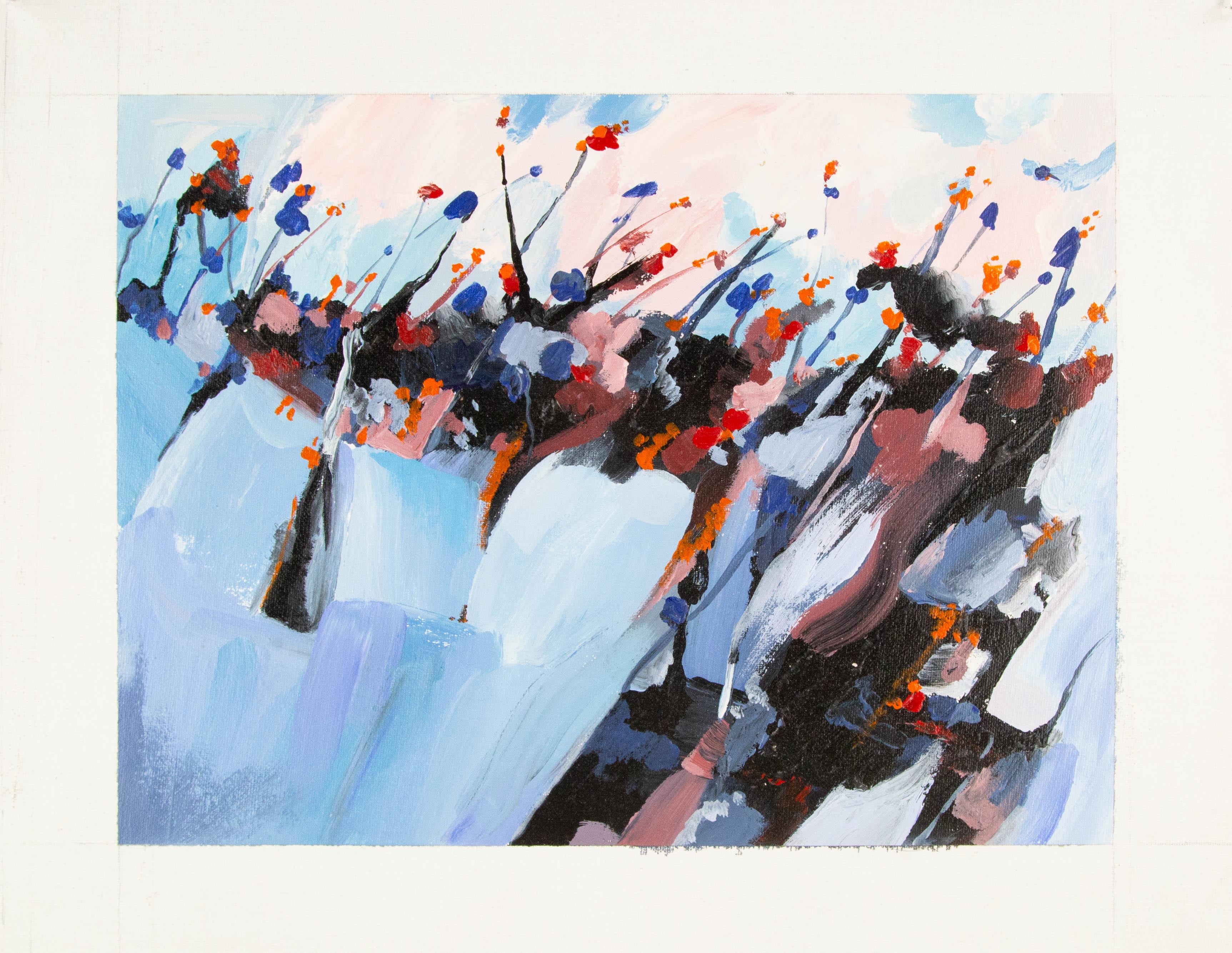 Liuhua Song Contemporary Original Acrylic On Canvas 