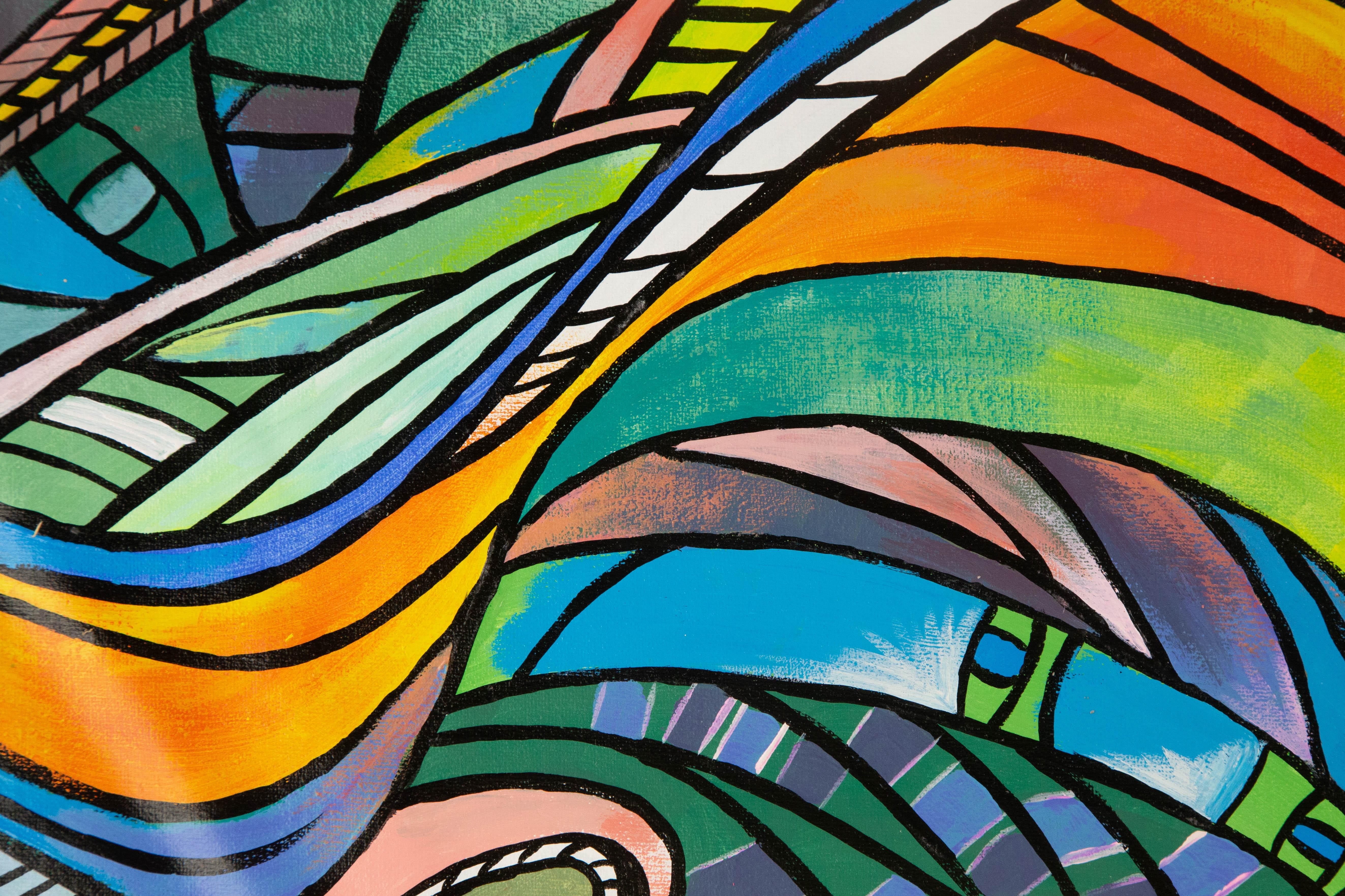 Liuhua Song Contemporary Original Acrylic Painting 
