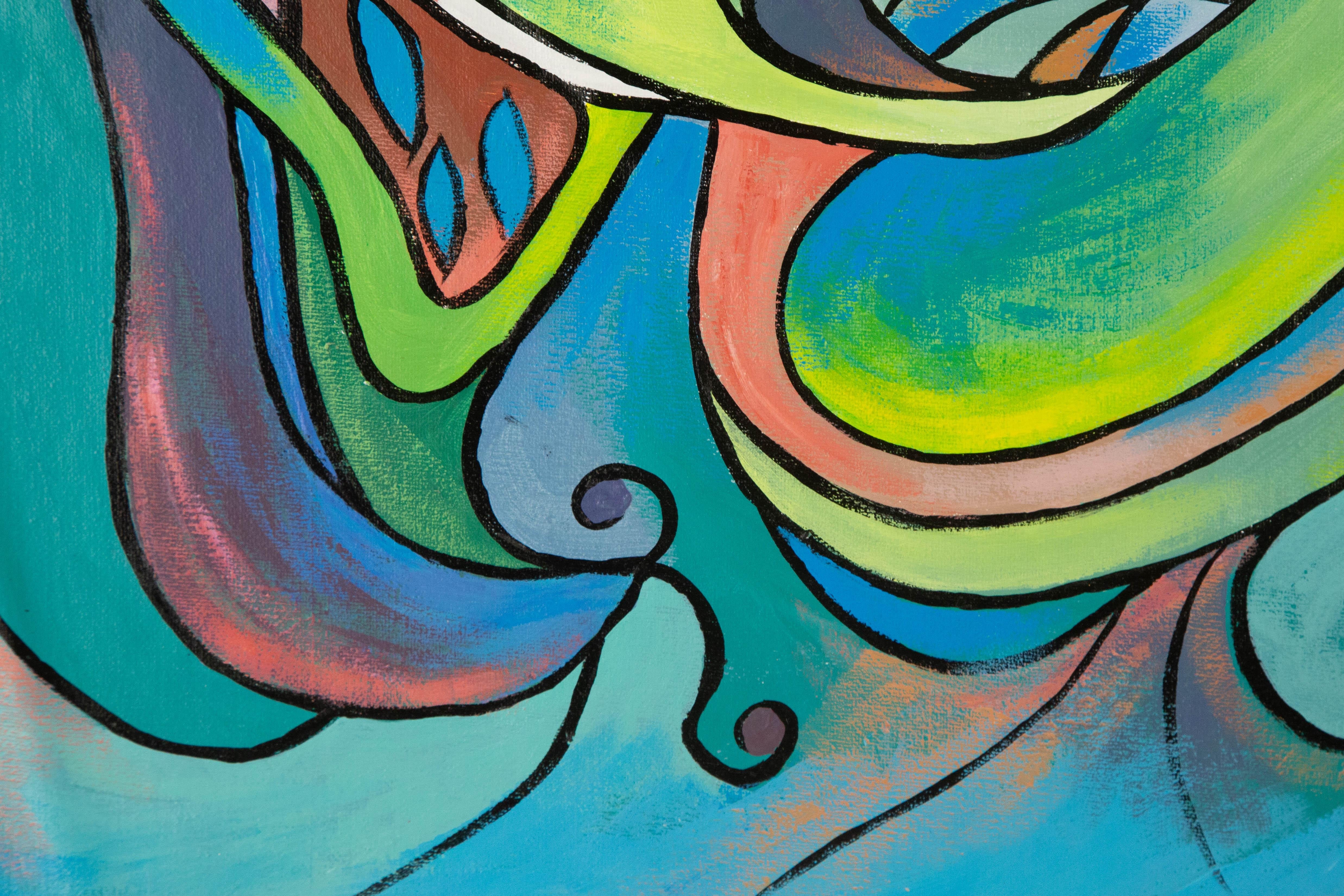 Liuhua Song Contemporary Original Acrylic Painting 