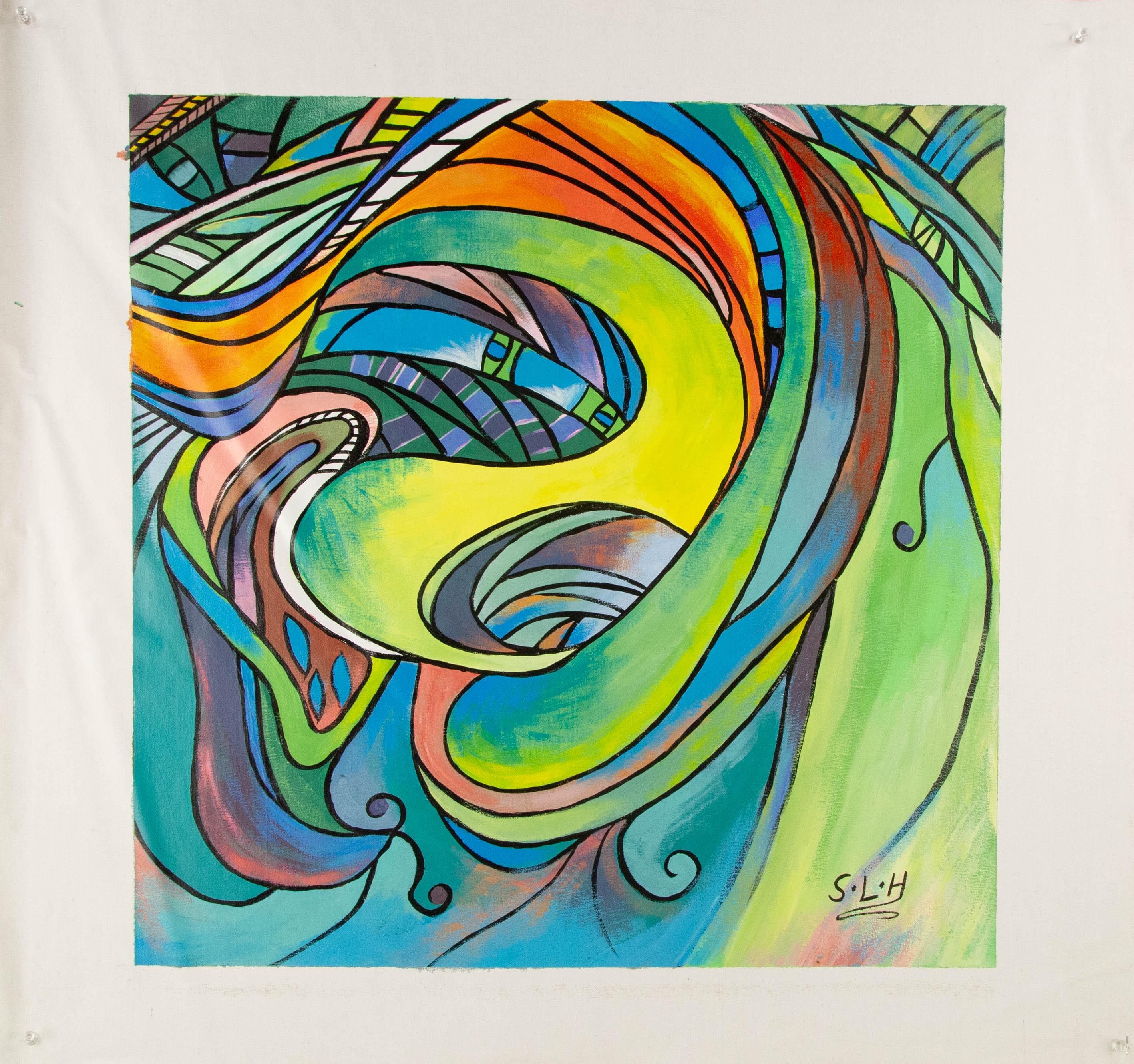 Liuhua Song Contemporary Original Acrylic Painting 