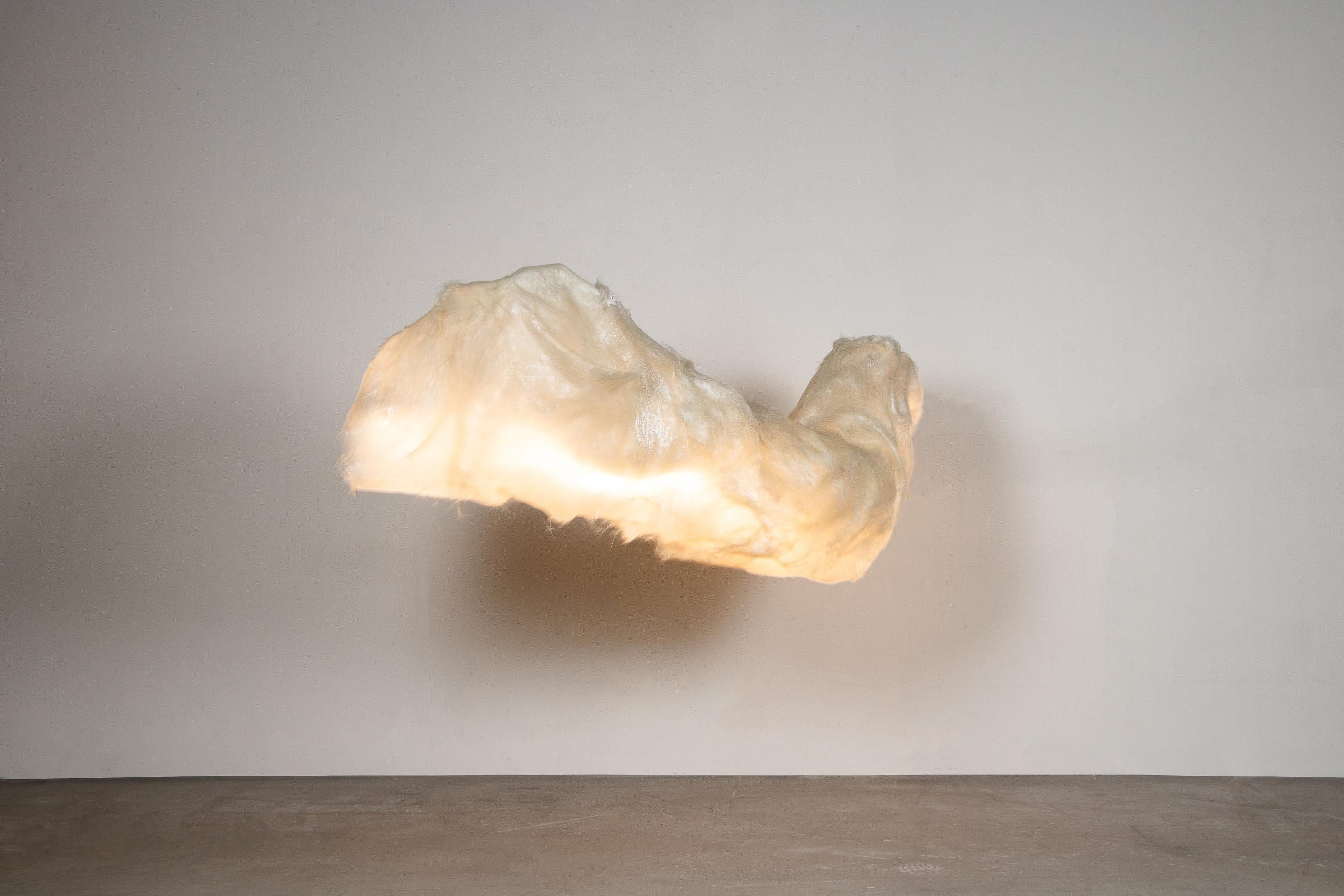 Liv lamp by Lucas Morten
2019
Limited Edition of 8
Dimensions: W 120, D 60, H 60 cm
Material: fiberglass

Liv Lamp symbolizes a thriving organism channeling its energy through light. A prepequisite for organisms to survive is alteration which