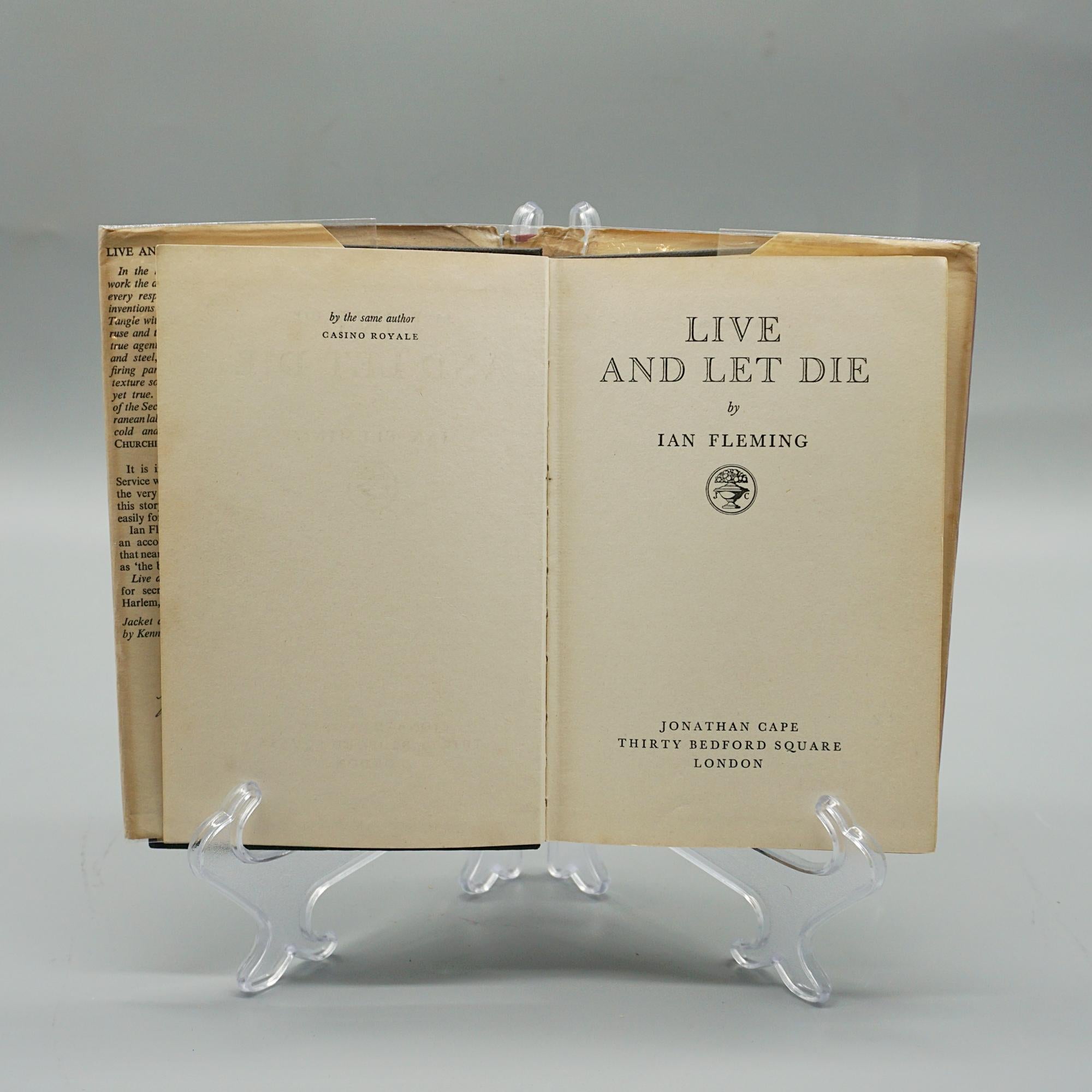 Vivi e lascia morire Prima edizione di Ian Fleming 1954 in vendita 1