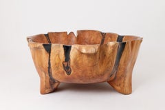 Live Edge Bathtub Carved from Single Piece of Wood, Fully Functional, Logniture