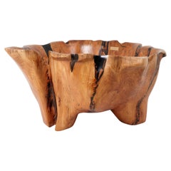 Live Edge Bathtub Carved from Single Piece of Wood, Fully Functional, Logniture